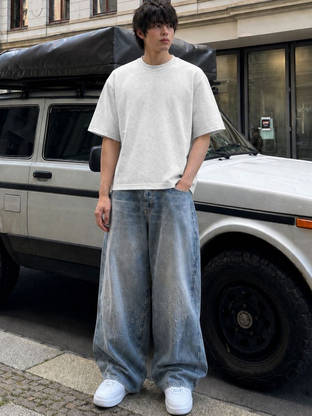 SZN Men Typography Printed Boxy T-shirt thumbnail 4