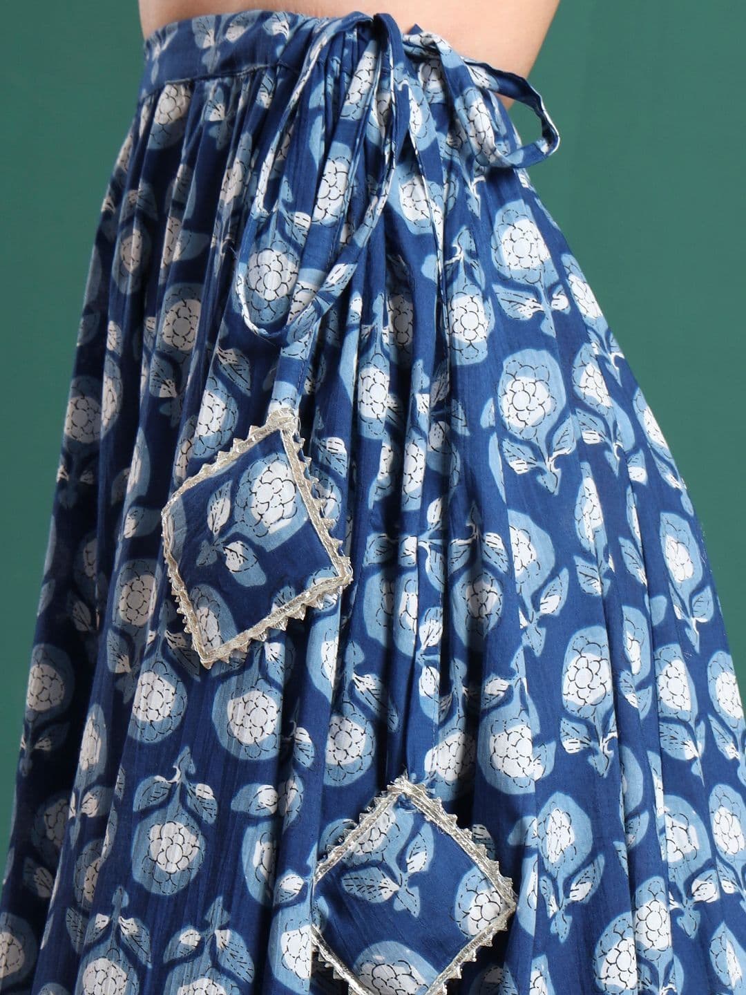 Sangria Women Floral Maxi Flared Skirt thumbnail 6
