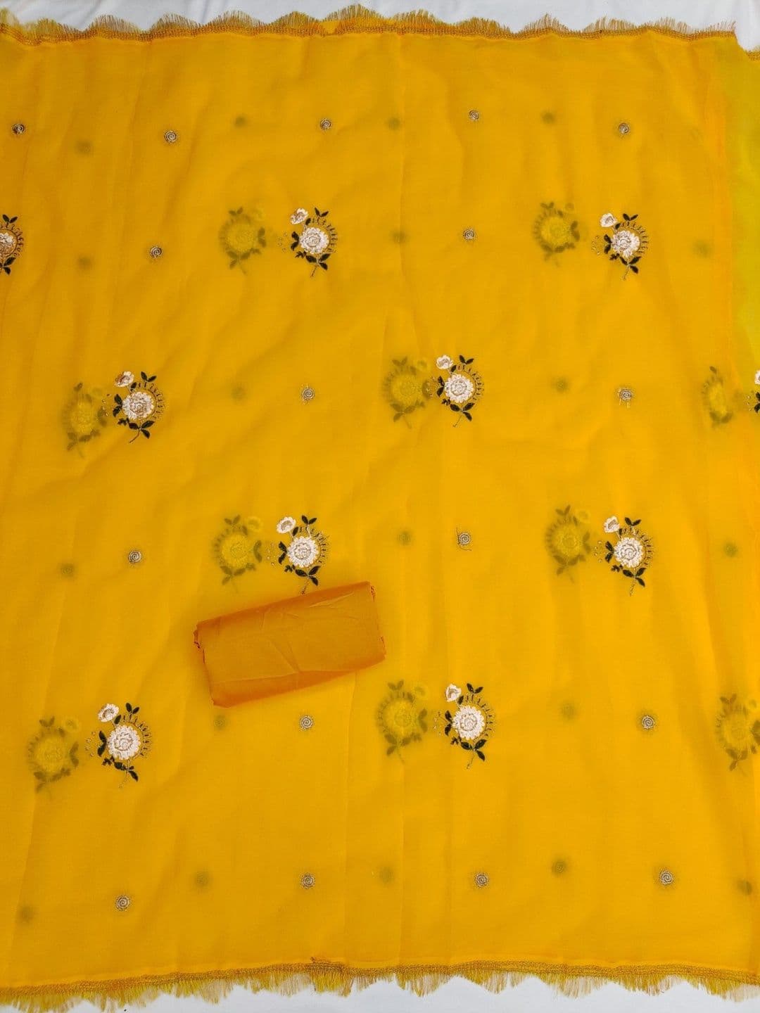 Rangtulika Ethnics Embroidered Unstitched Dress Material thumbnail 4