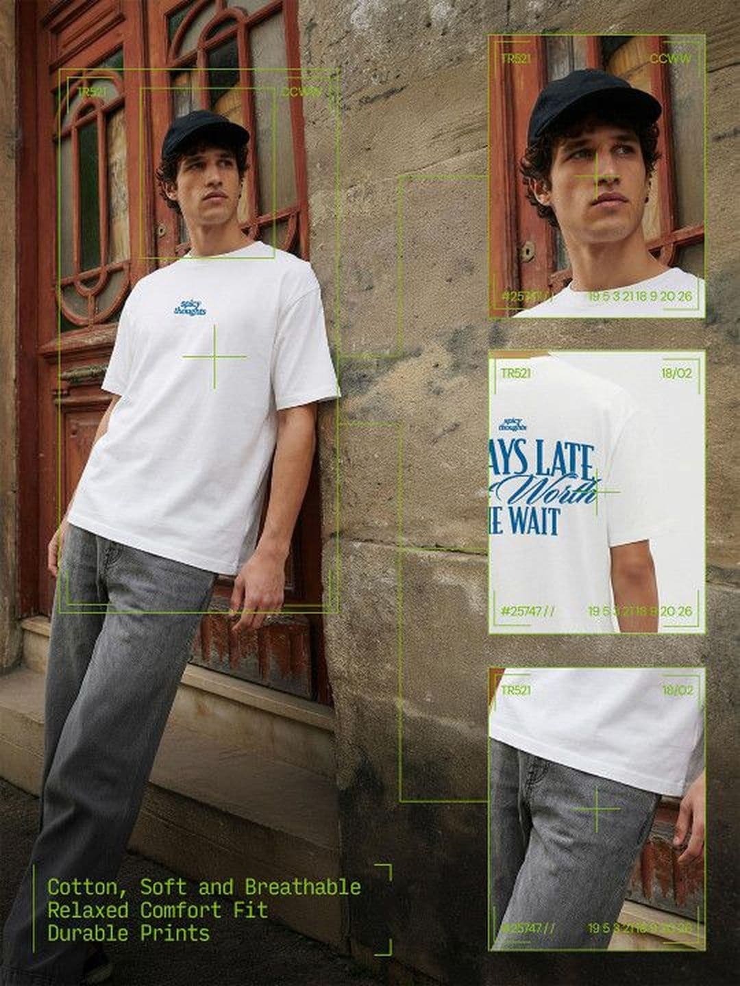 Hubberholme Men Typography Printed Cotton T-shirt thumbnail 3