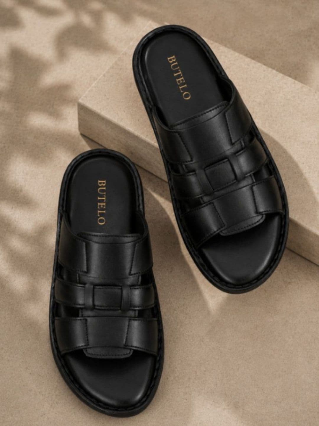 Butello Men Leather Comfort Sandals - view 1