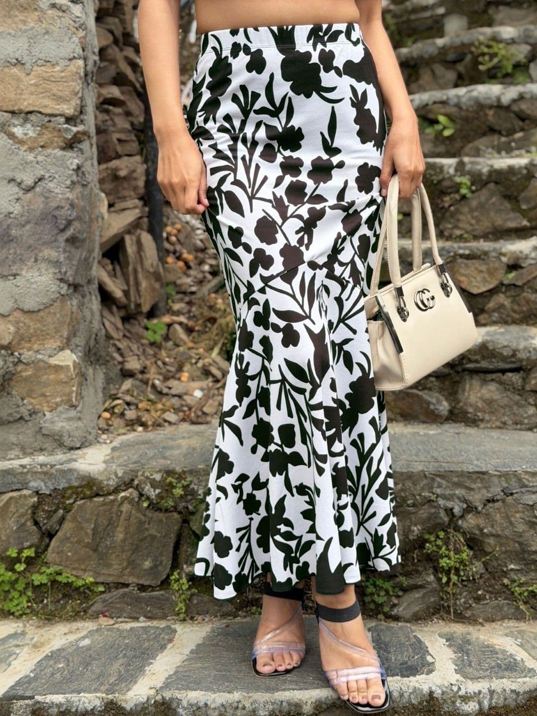 BAESD Women Floral Maxi Trumpet Skirt - view 1