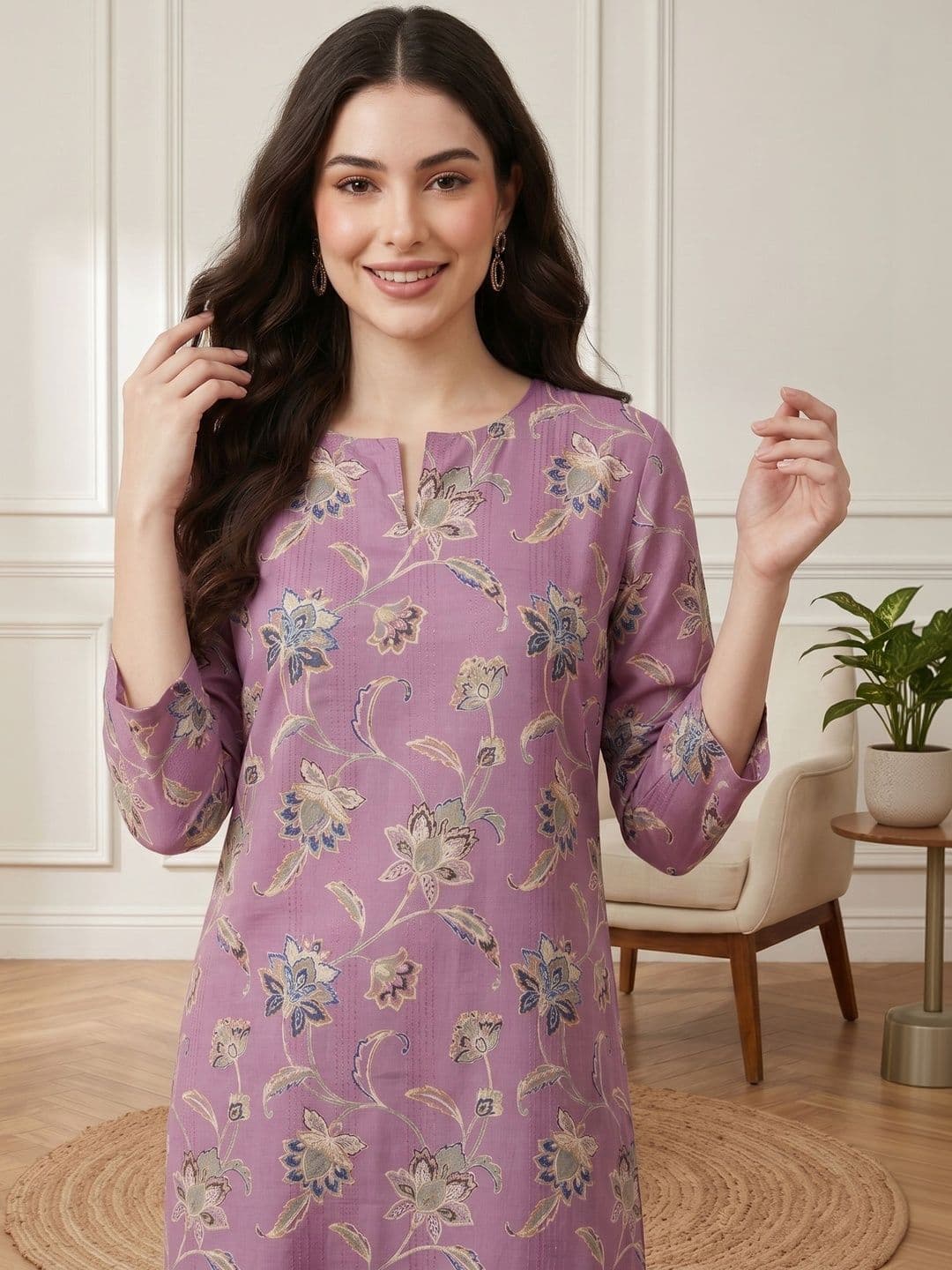 Anouk Rustic Women Floral Printed Floral Kurta thumbnail 5