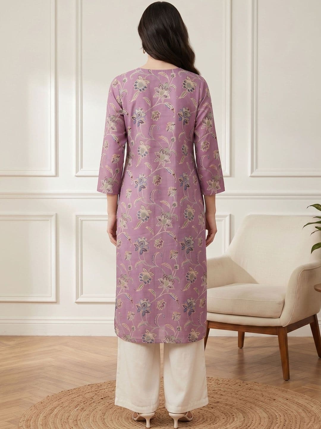 Anouk Rustic Women Floral Printed Floral Kurta thumbnail 6