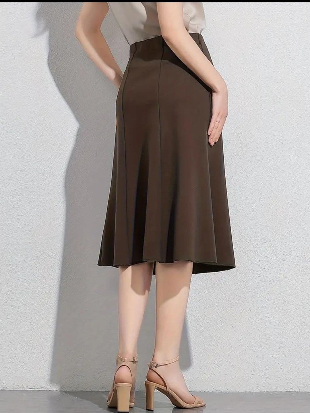 JINJIN FASHION Women Midi A-Line Skirt thumbnail 2