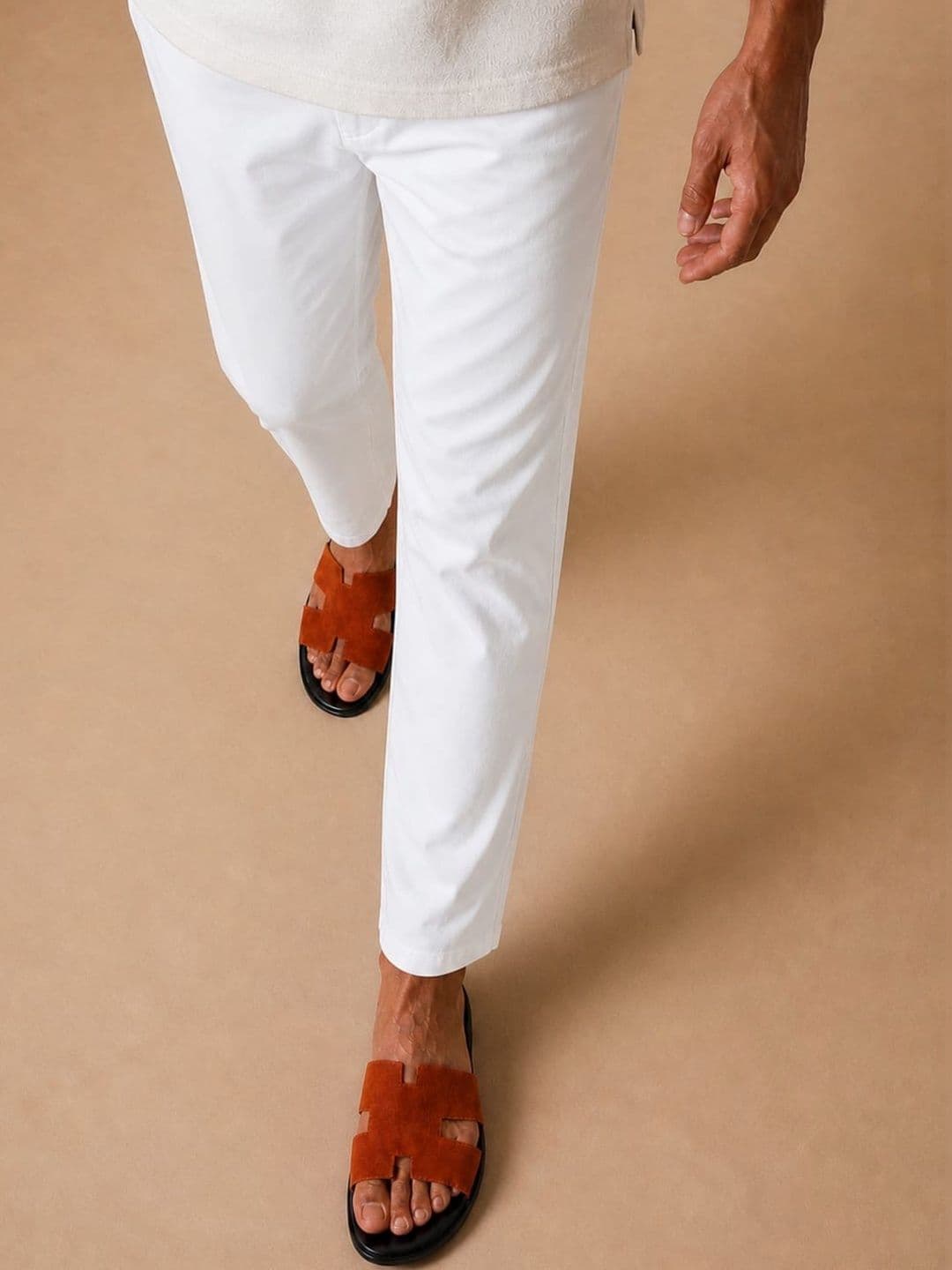 MICHEAL FERAAS Men Suede Leather Sandals thumbnail 3