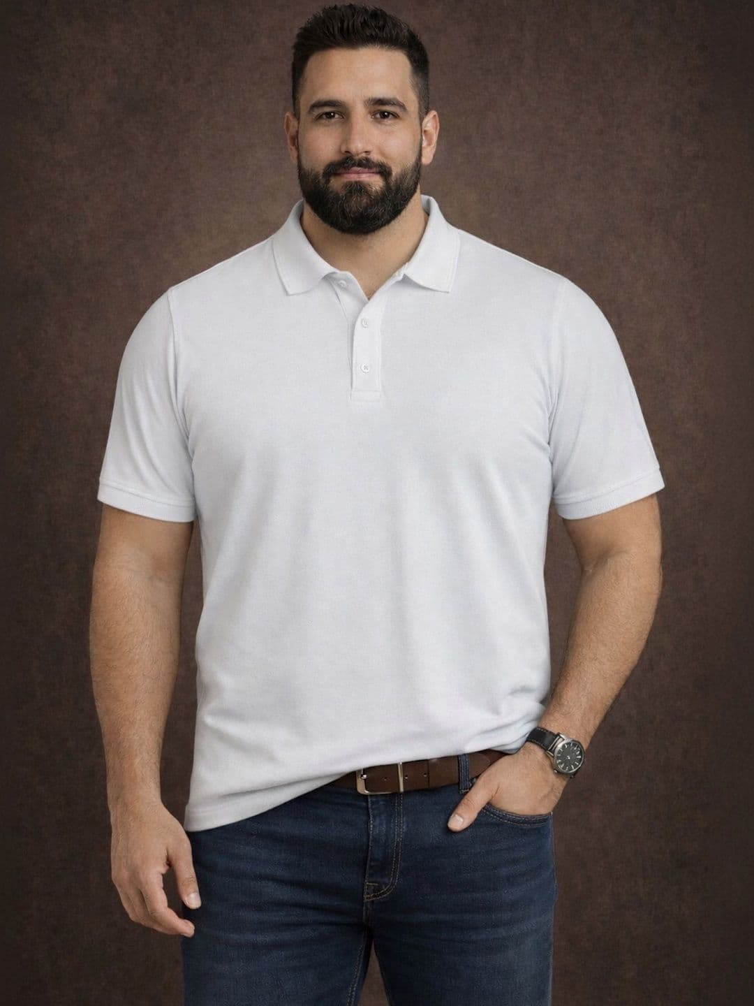 The Roadster Lifestyle Co. Polo Collar Oversized Tshirts - view 1