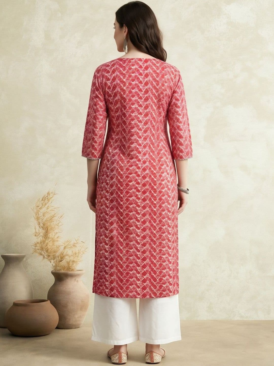 Jaipur Kurti Women Geometric Printed Kurta thumbnail 4