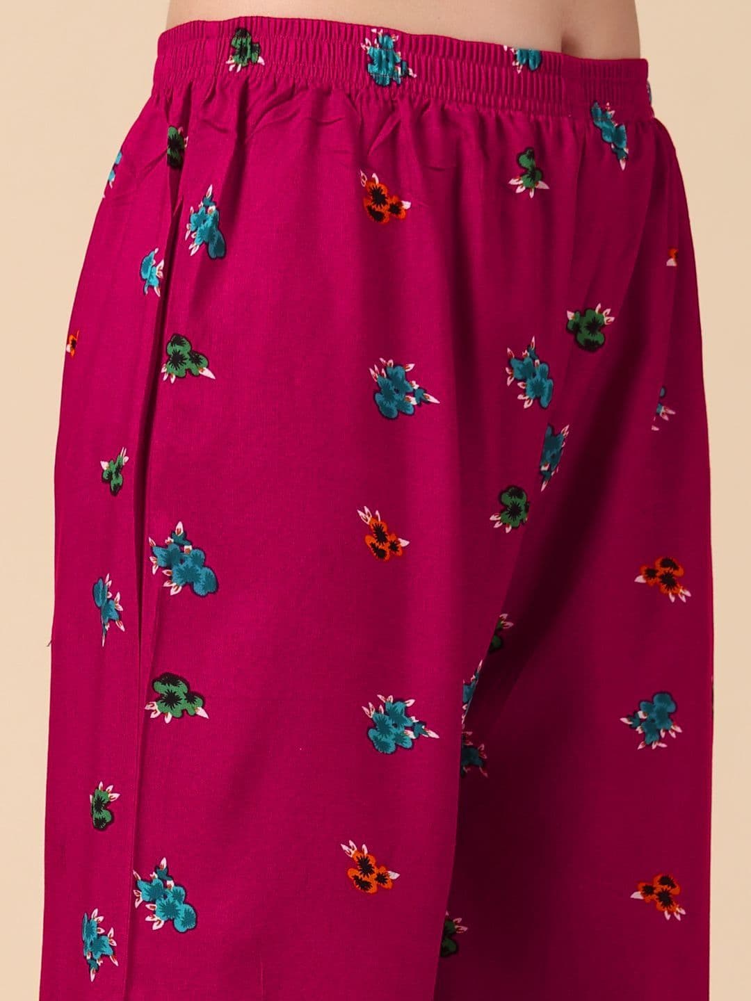 KLOTTHE Women Printed Pure Cotton Straight Palazzos thumbnail 6