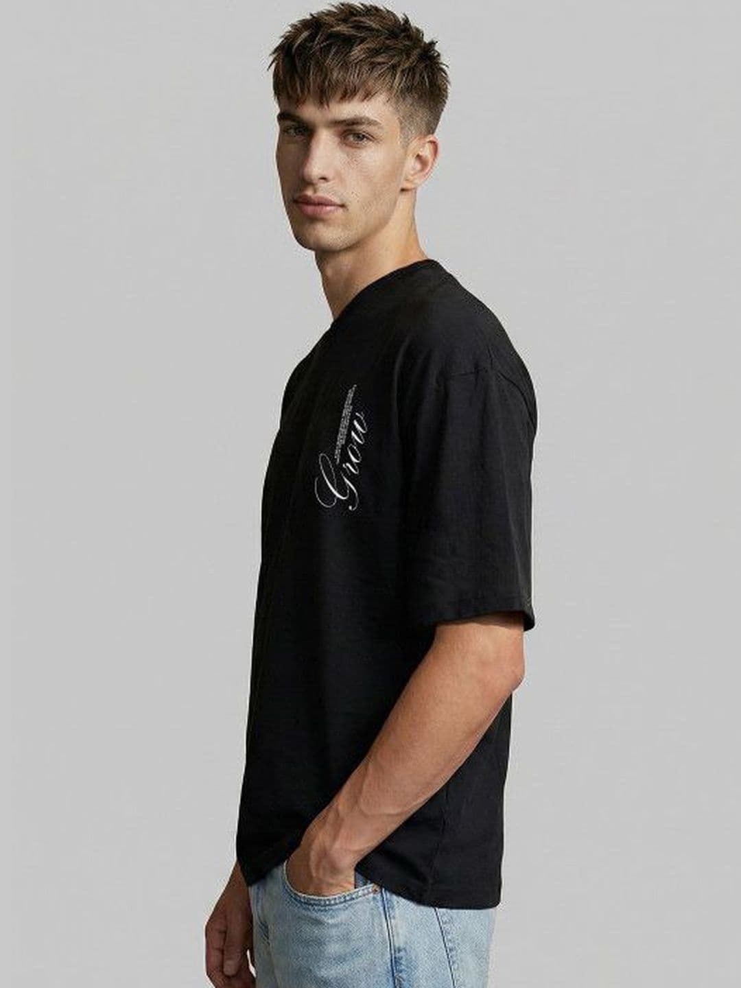 Hubberholme Men Typography Printed T-shirt thumbnail 4
