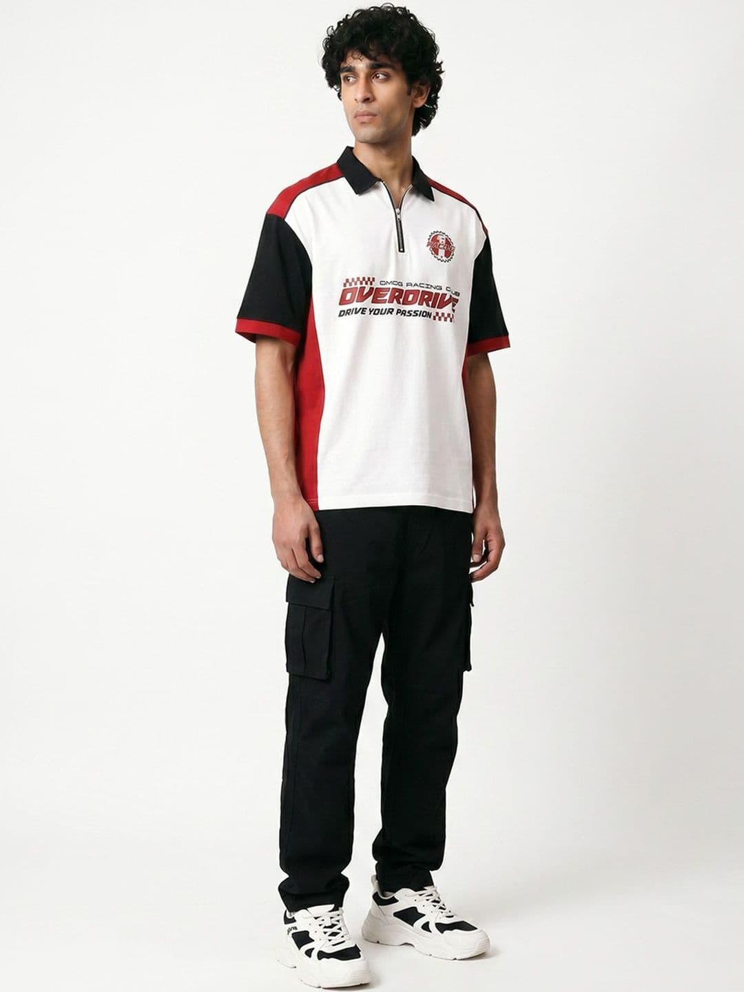 Crazymonk Men Polo Collar T-shirt thumbnail 2