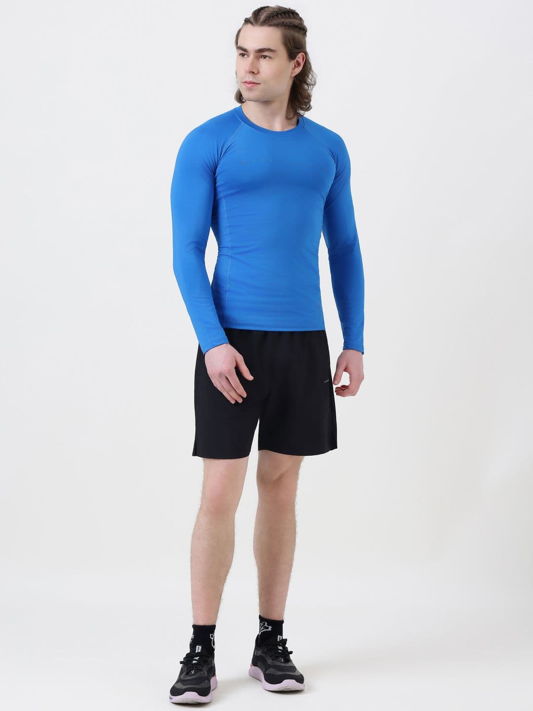 MuscleBlaze Compression Superman Polyester Round Neck Long Sleeves Fit T-shirt thumbnail 4