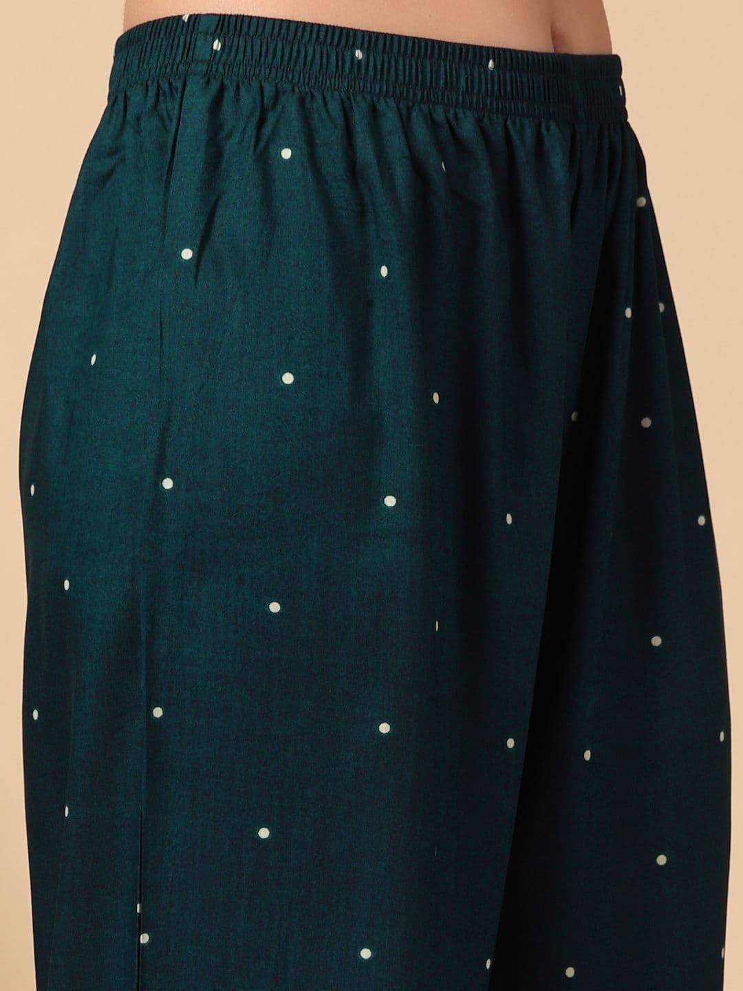 KLOTTHE Women Printed Pure Cotton Straight Palazzos thumbnail 6