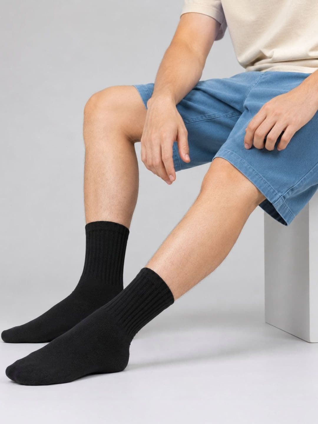 Sockscarving Men Pack of 3 Cotton Above Ankle Socks thumbnail 4