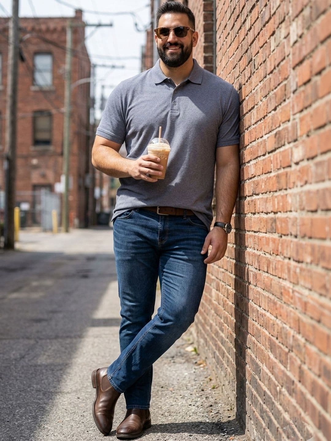 The Roadster Lifestyle Co Polo Collar Oversized Tshirts thumbnail 5