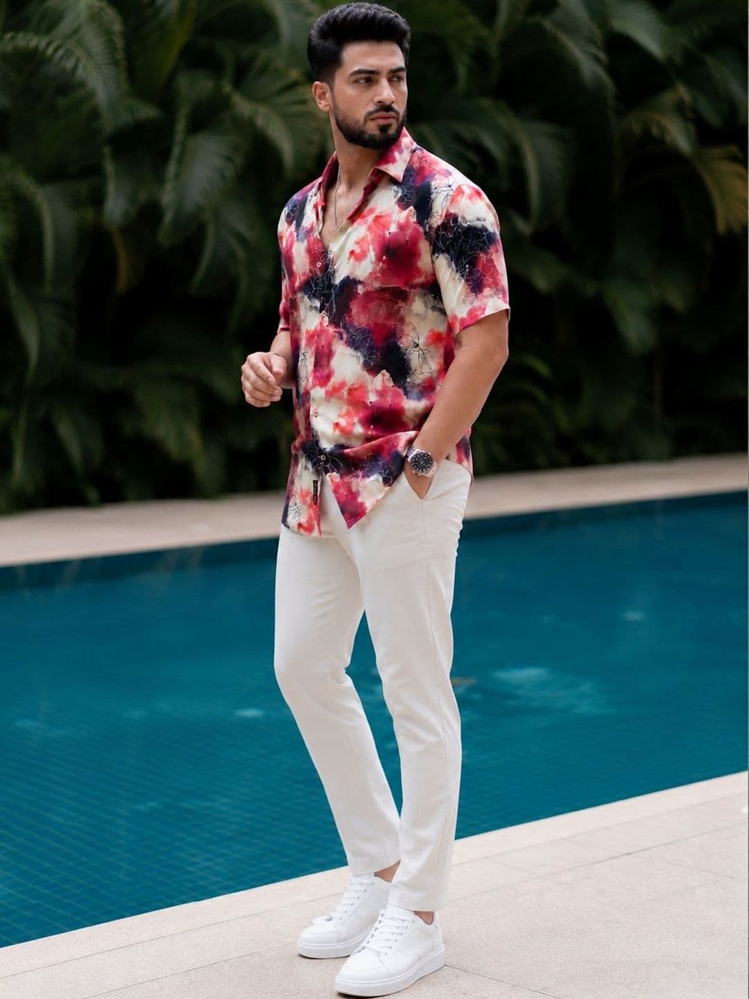 HERE&NOW Men Comfort Floral Printed Casual Shirt thumbnail 2