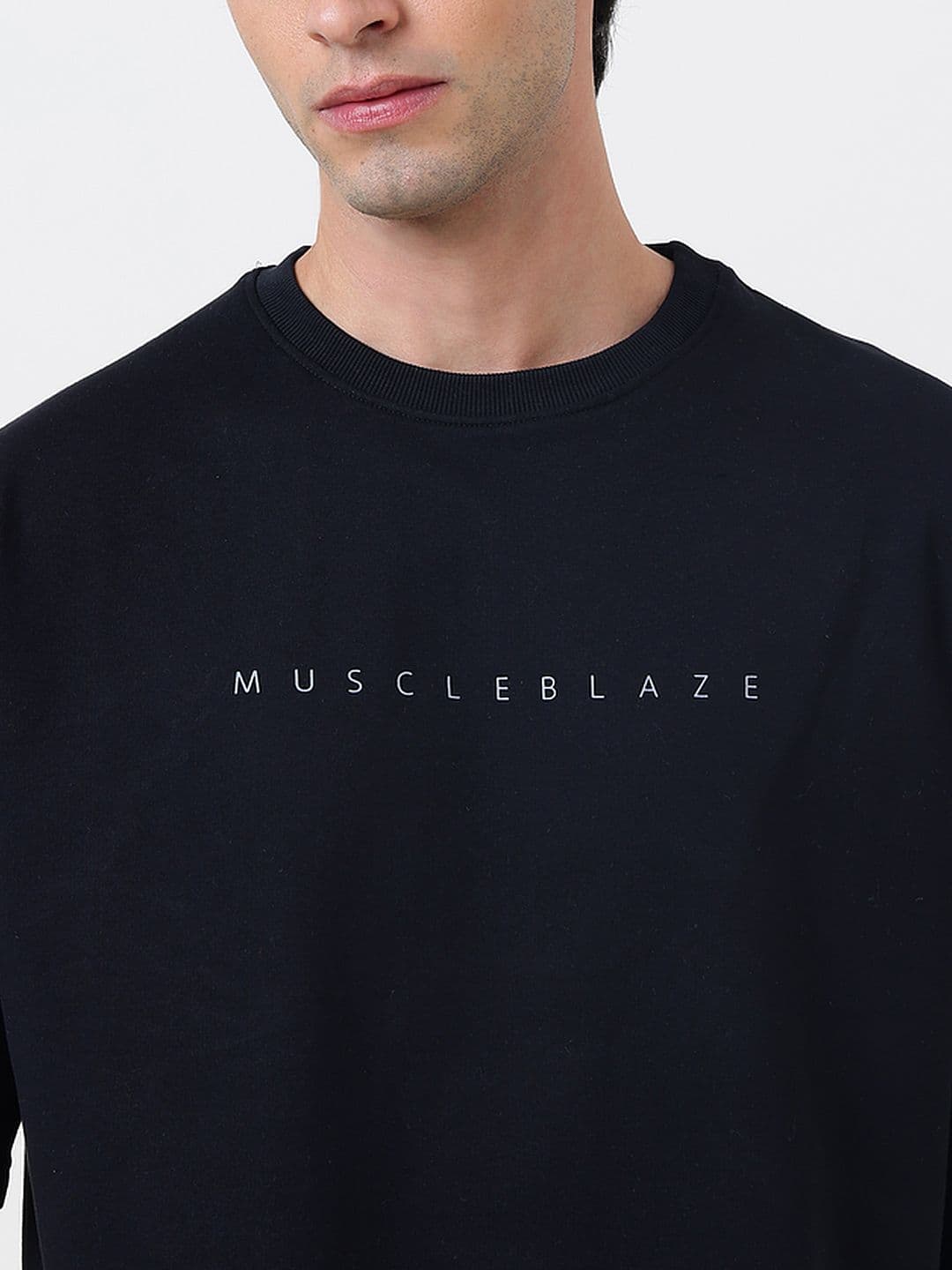MuscleBlaze Unisex Typography Printed Round Neck Cotton T-shirt thumbnail 2