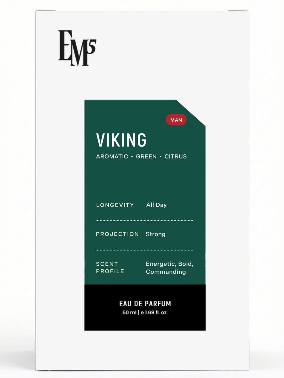 EM5 Men Non-Carcinogenic & Vegan Eau De Parfum - Viking - 50 ml thumbnail 2