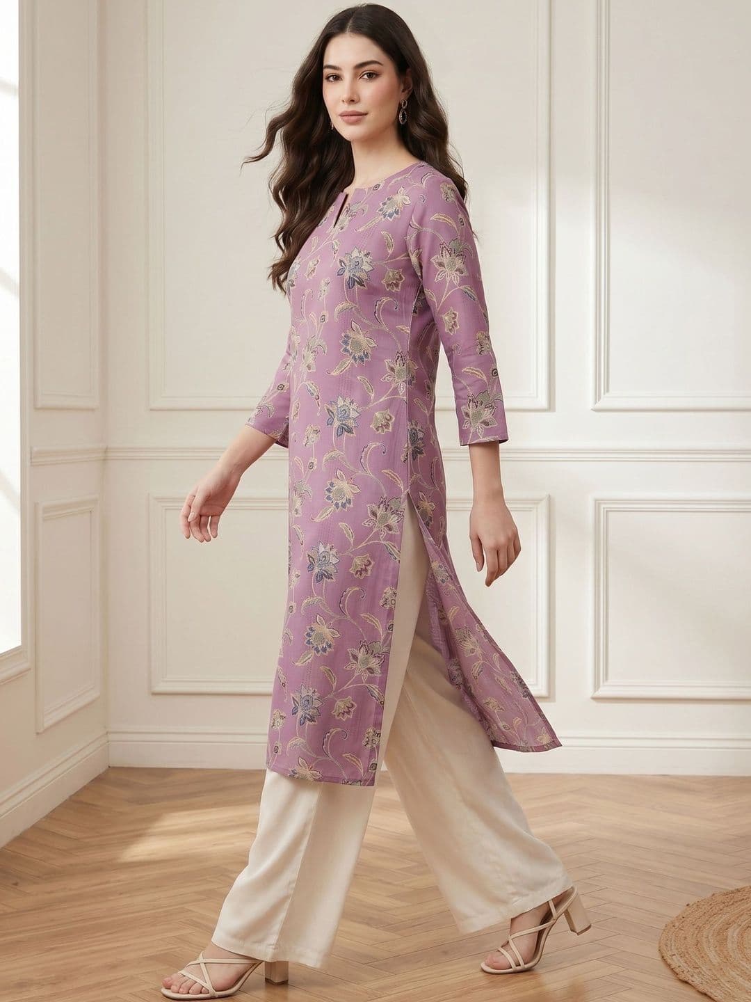 Anouk Rustic Women Floral Printed Floral Kurta thumbnail 7