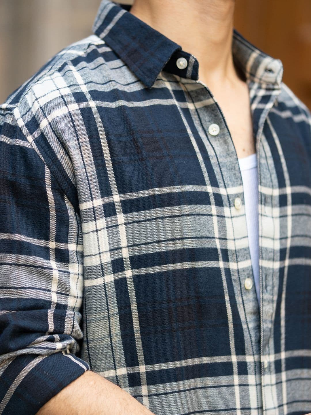 Powerlook Men Tartan Checks Checked Casual Shirt thumbnail 6