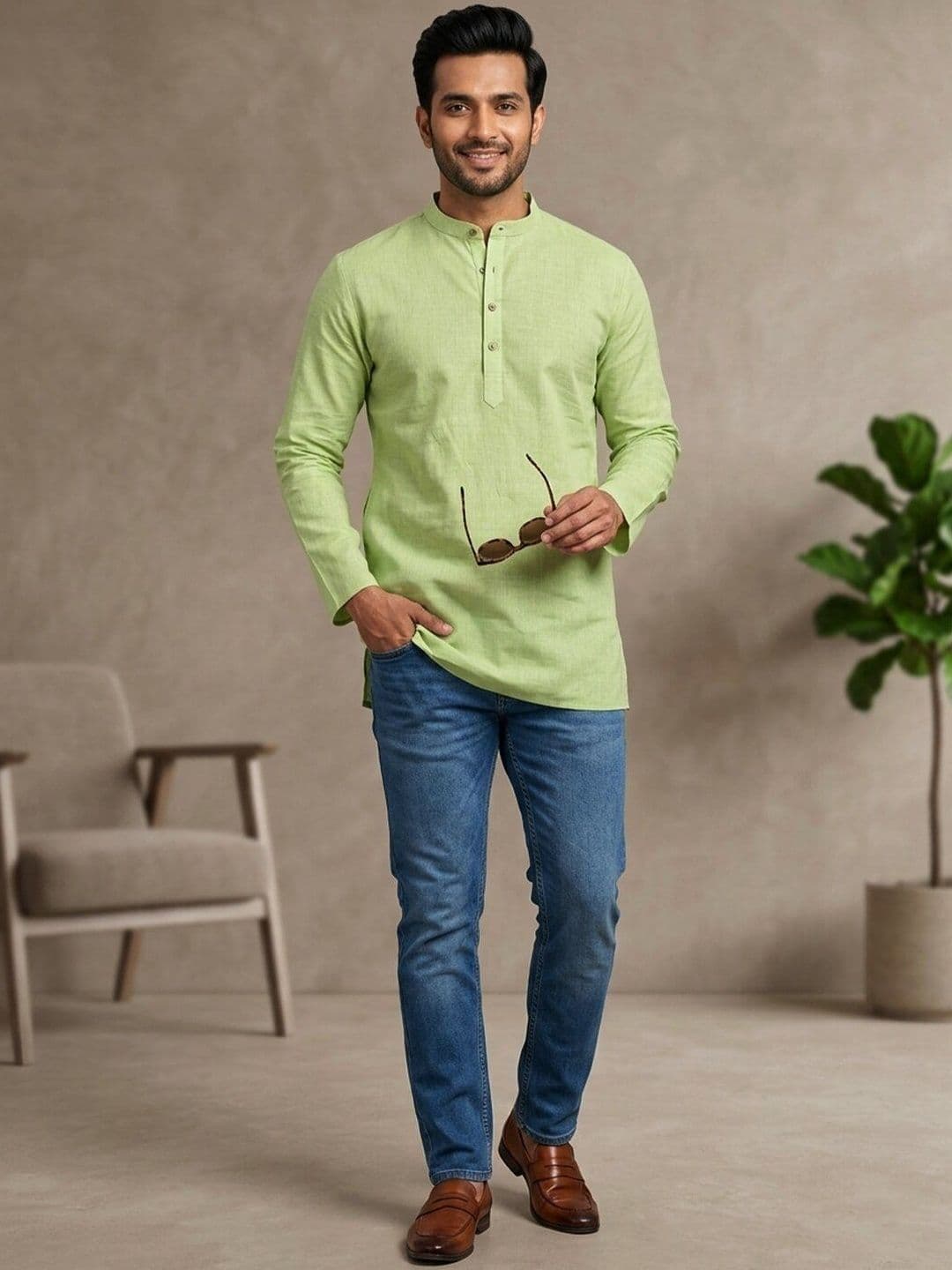 DEVOILER Men Kurta - view 1