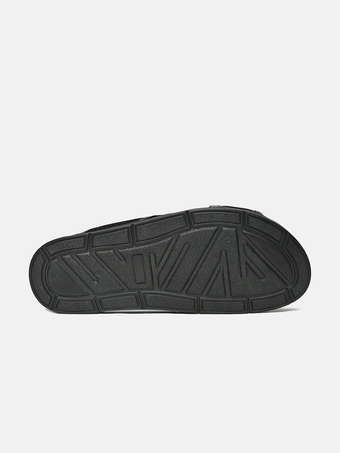 ZEESH Self Design Aero Navy Leather Sliders thumbnail 6