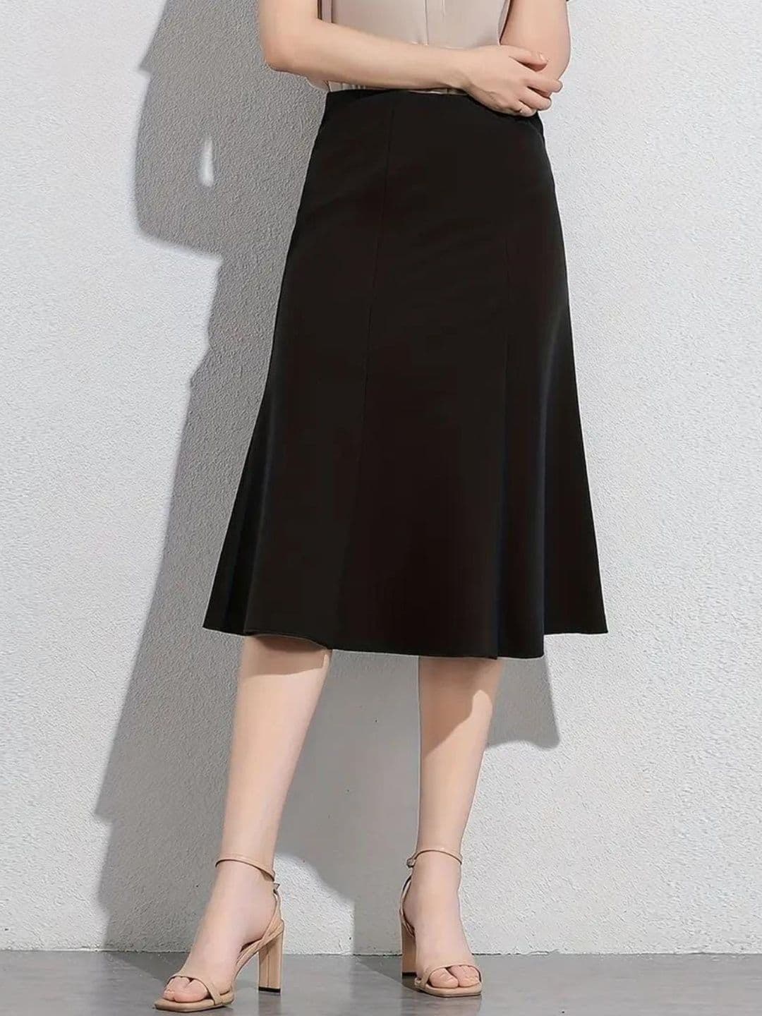 JINJIN FASHION Women Midi A-Line Skirt thumbnail 4