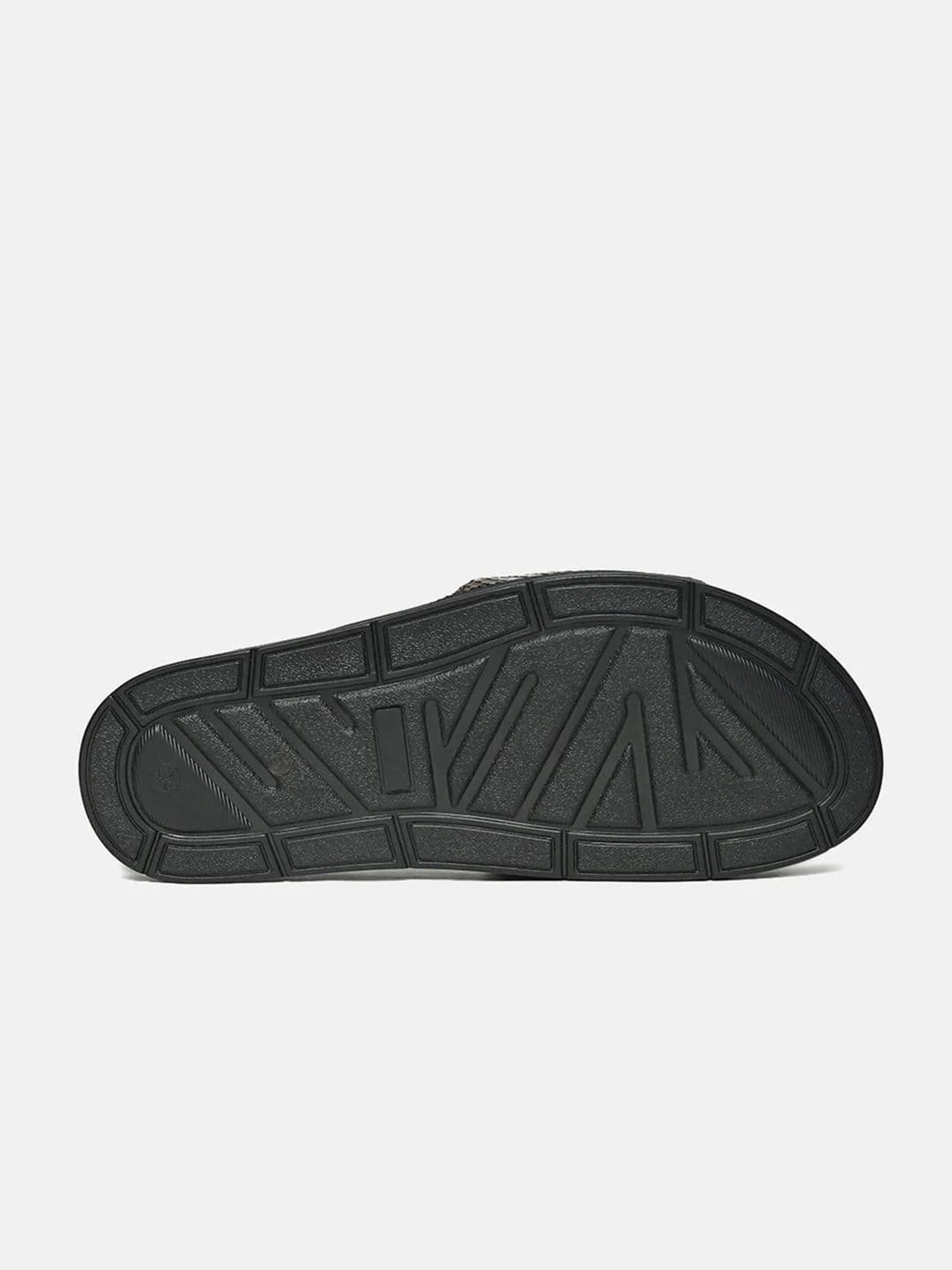 ZEESH Men Textured Bronte Thon Leather Sliders thumbnail 4
