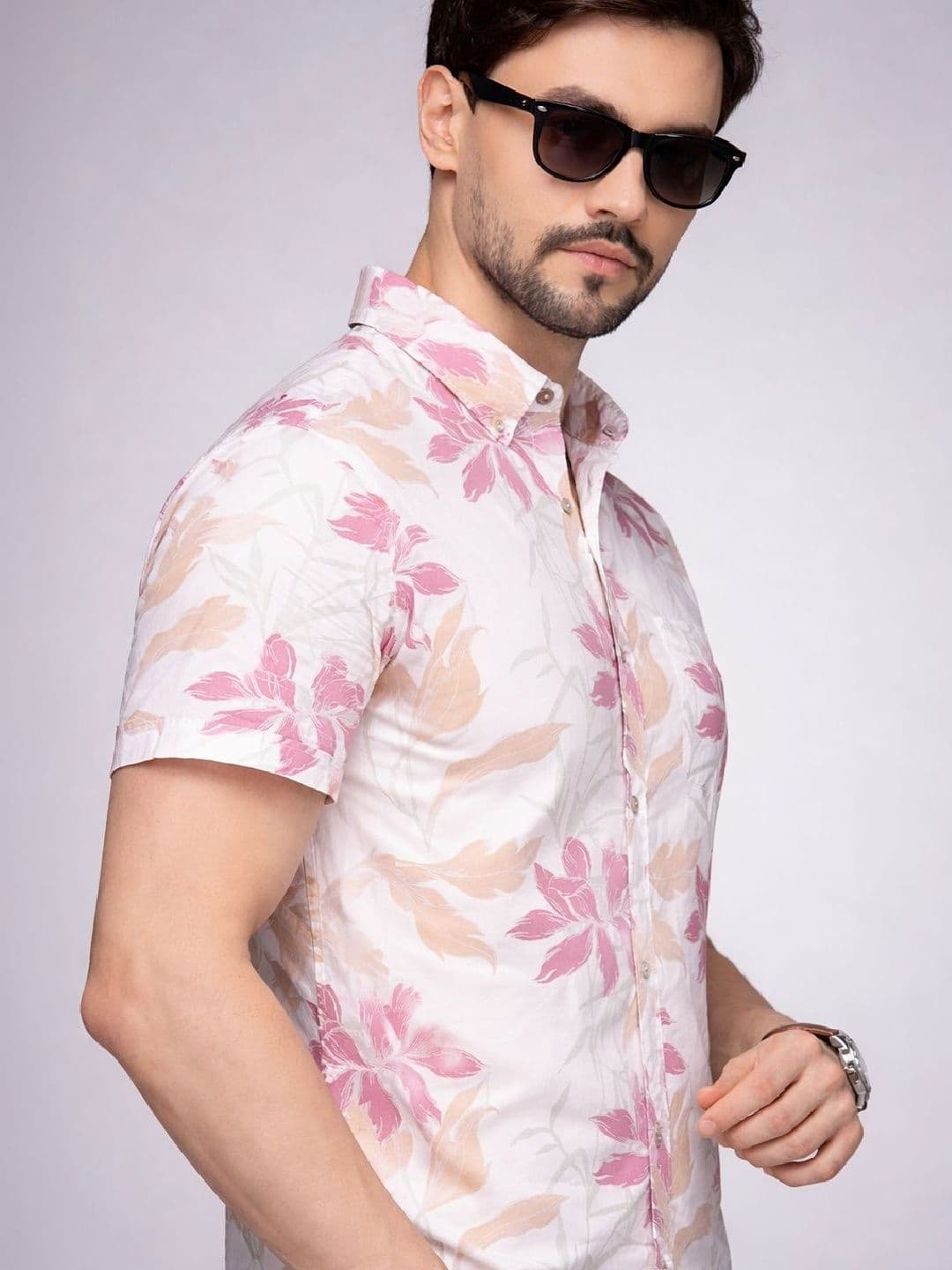 HERE&NOW Men Comfort Floral Printed Casual Shirt thumbnail 3