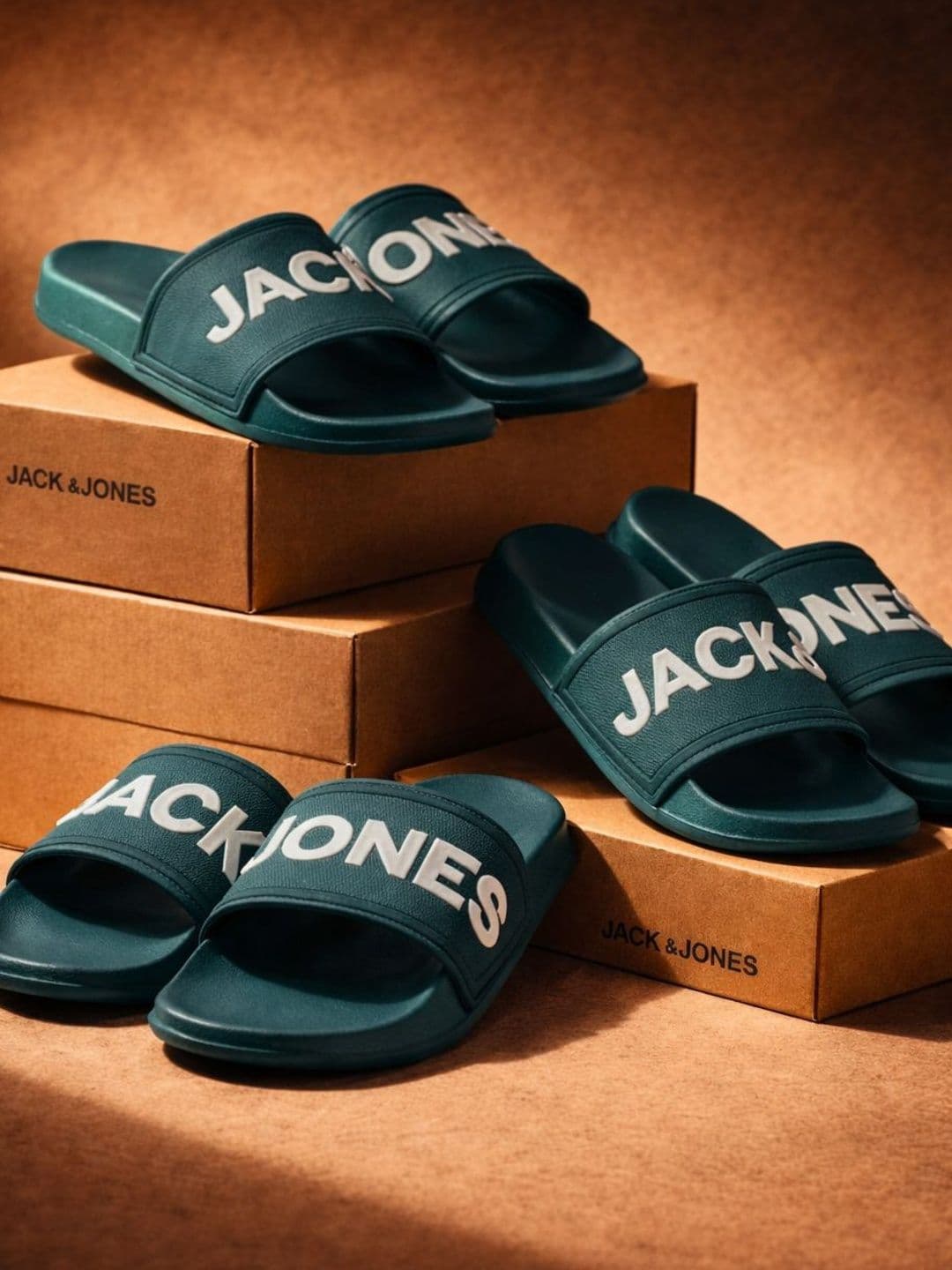Jack & Jones Men Printed Sliders - view 1