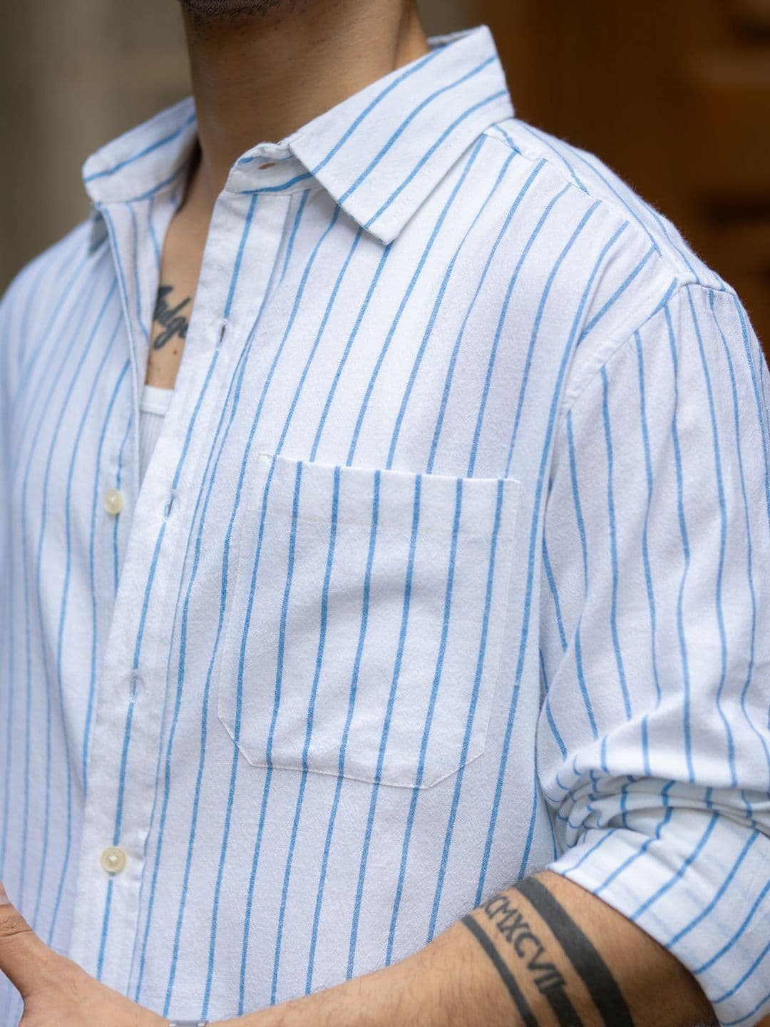 Powerlook Men Striped Casual Shirt thumbnail 3