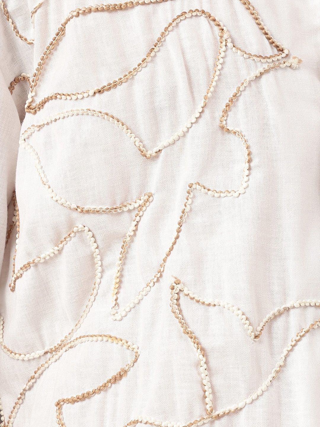 DENNISON Embroidered Drop-shoulder Oversized Shirt thumbnail 2