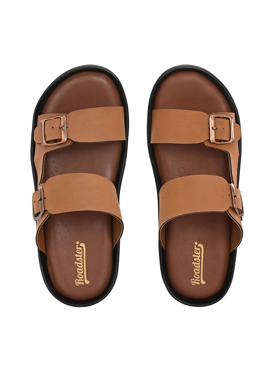 The Roadster Lifestyle Co Men PU Slip-On Comfort Sandals thumbnail 4