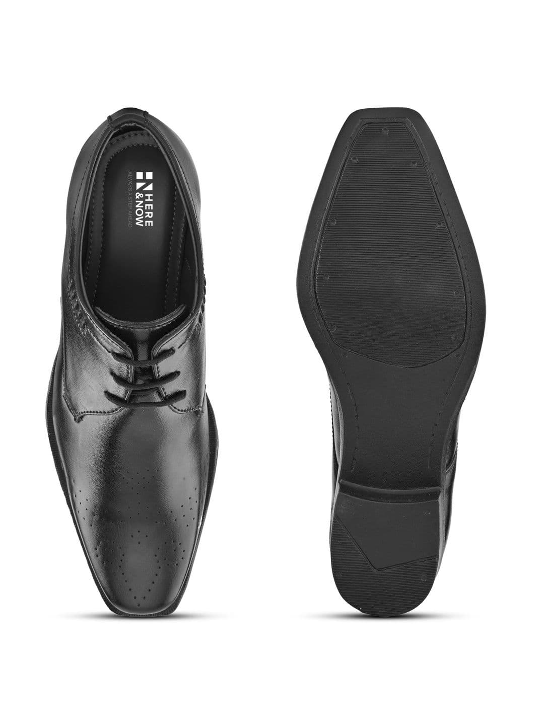 HERE&NOW Men Square Toe Lace-Ups Formal Derbys thumbnail 2