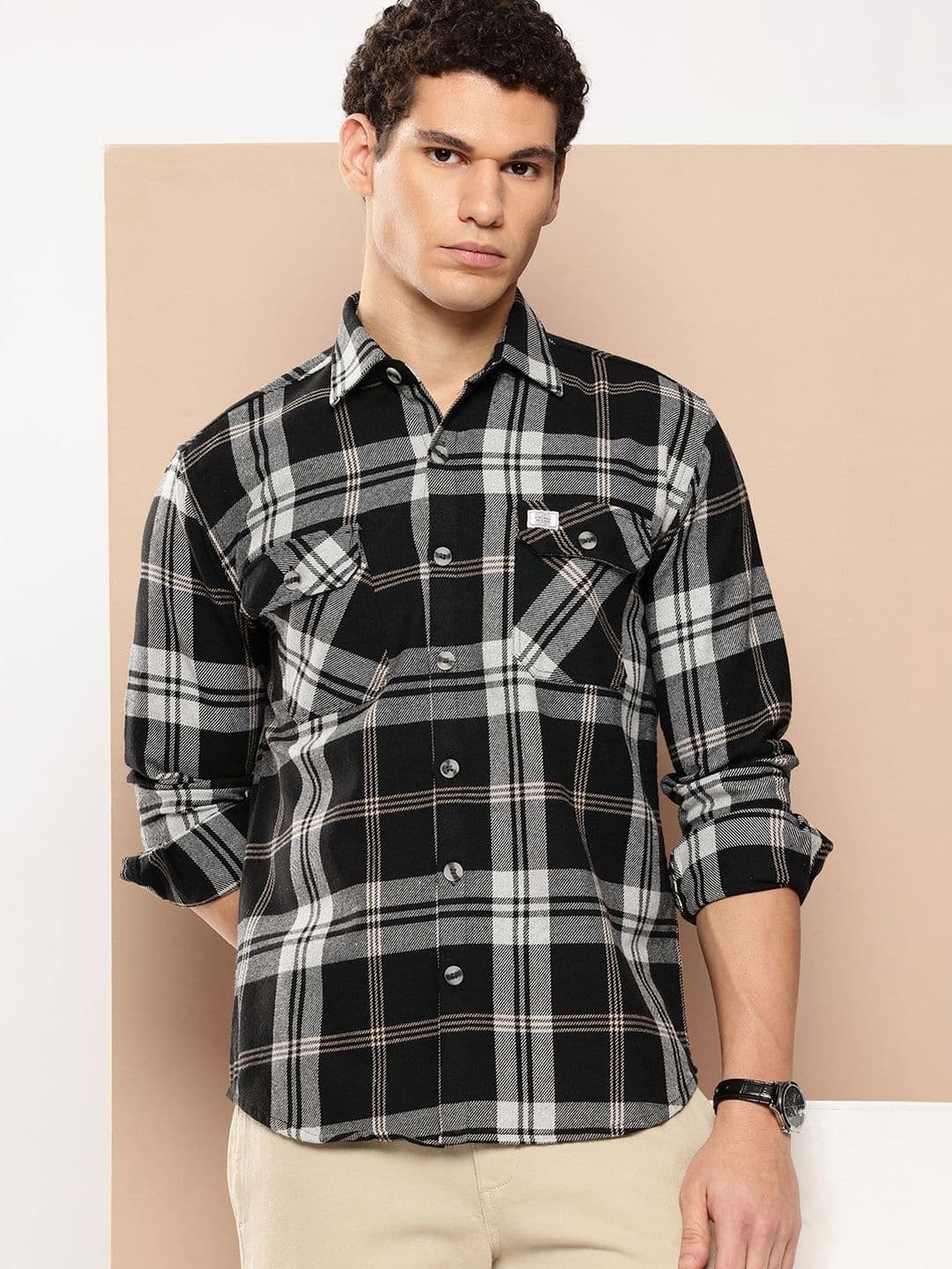 Mast & Harbour Men Relaxed Tartan Checks Checked Casual Shirt - view 1
