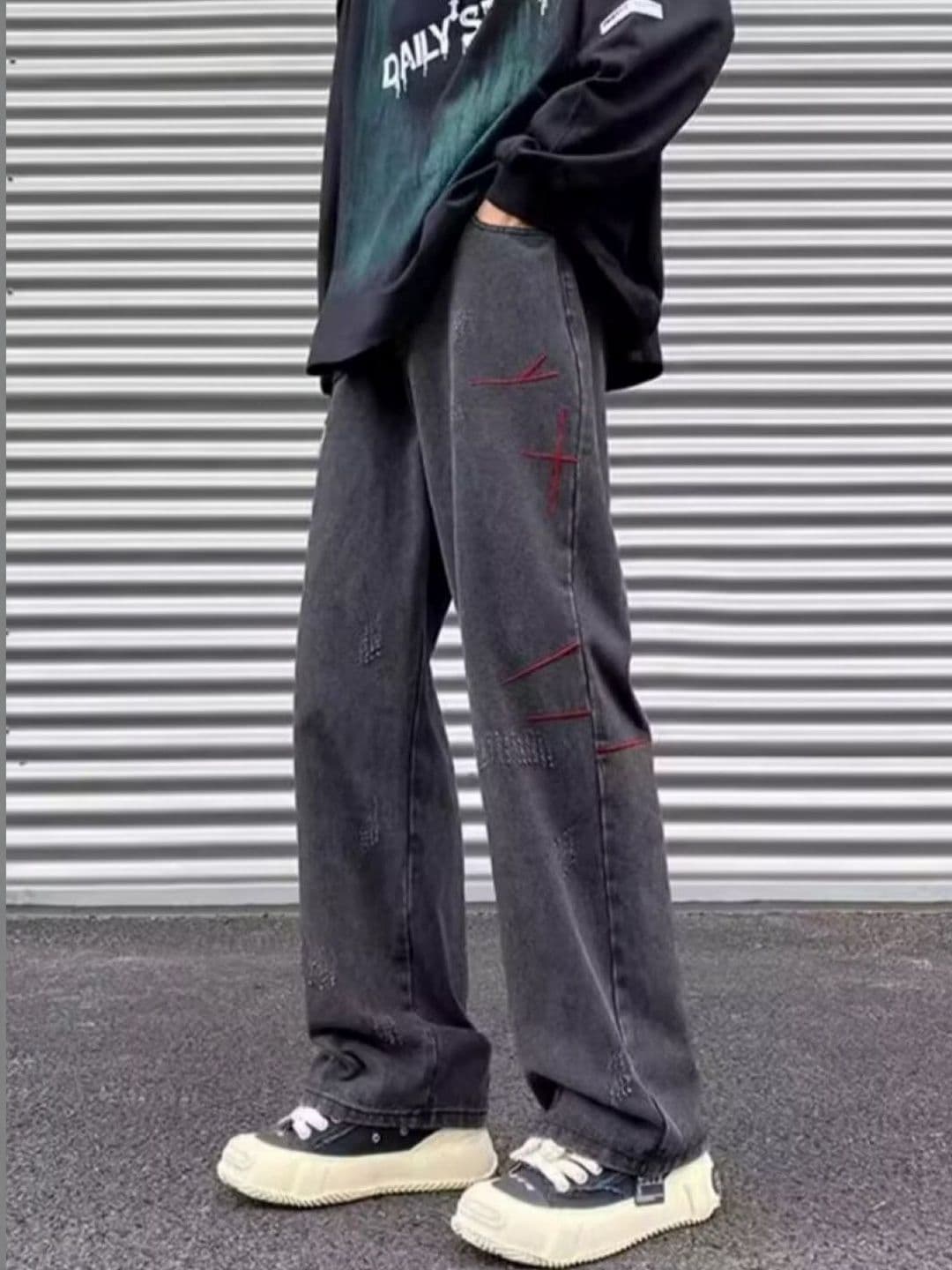 StyleCast Men Polka Dot Original Denim Jeans - view 1