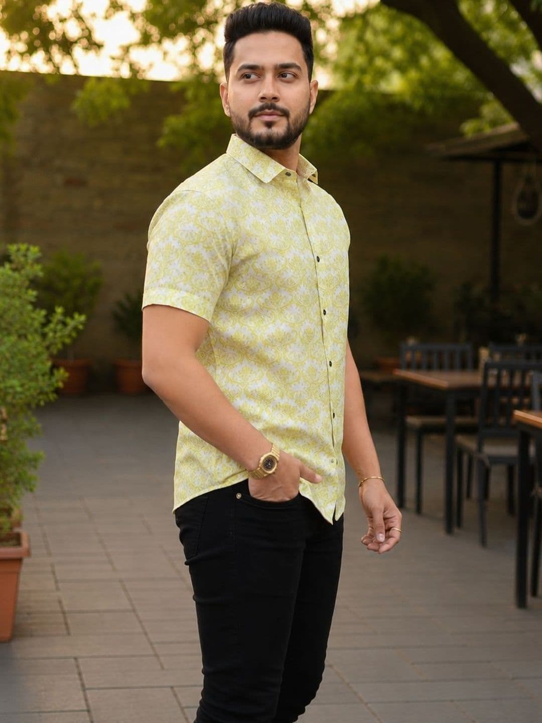 HERE&NOW Men Comfort Printed Casual Shirt thumbnail 5