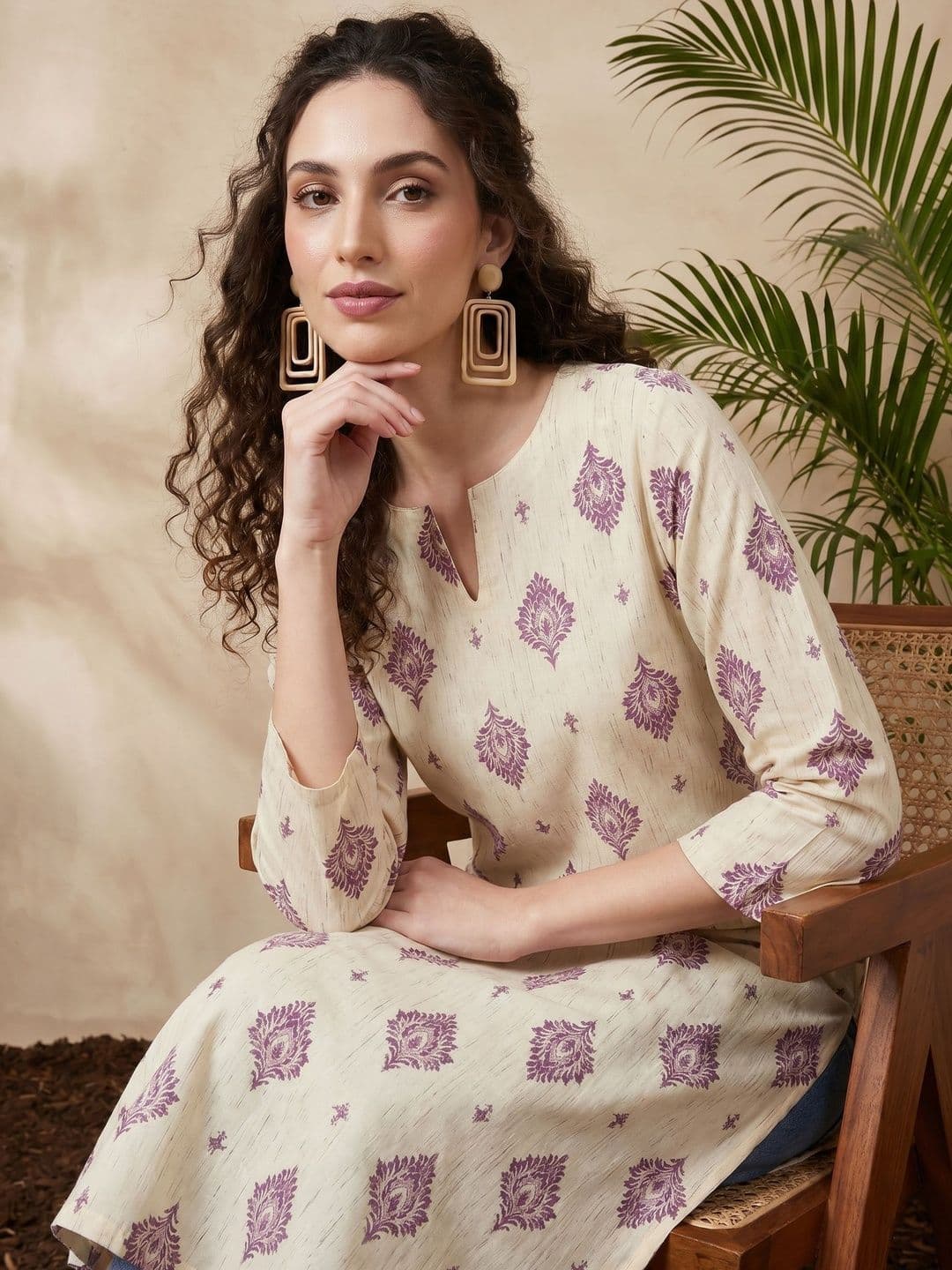 Anouk Rustic Women Ethnic Motifs Printed Indie Prints Kurta thumbnail 6