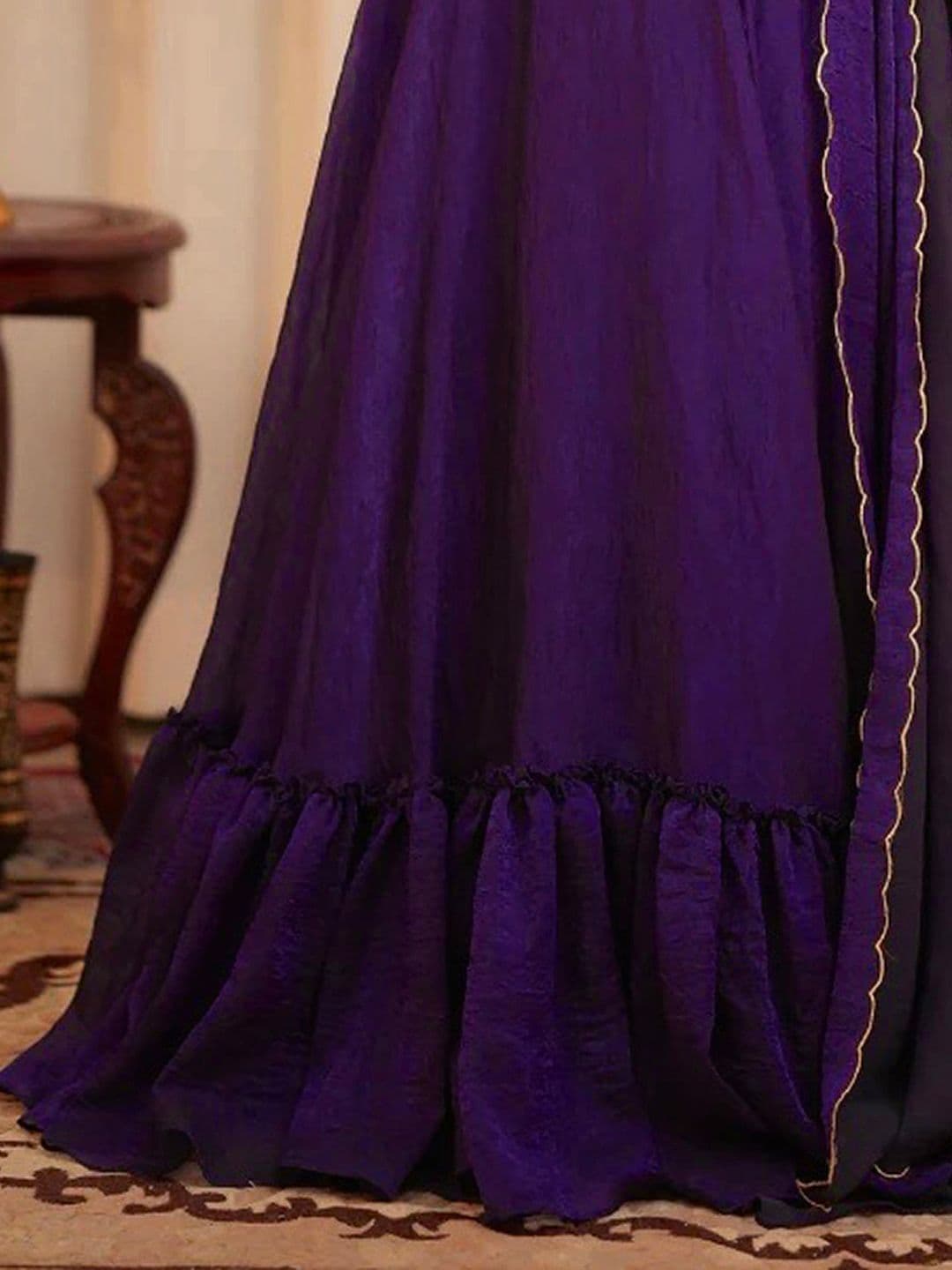 Trendmalls Embroidered Ready to Wear Lehenga & Blouse With Dupatta thumbnail 5