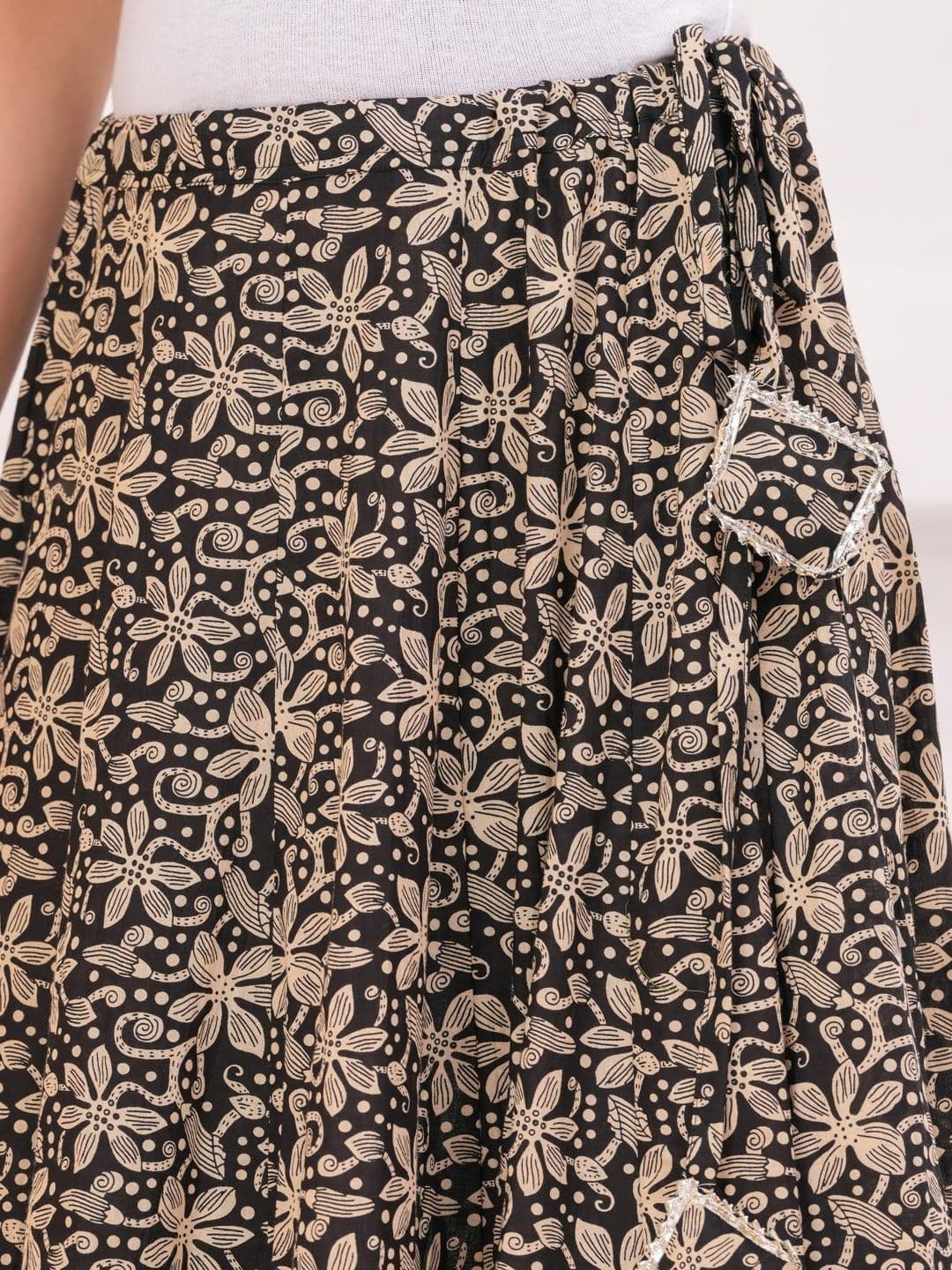 Sangria Women Floral Maxi Flared Skirt thumbnail 5