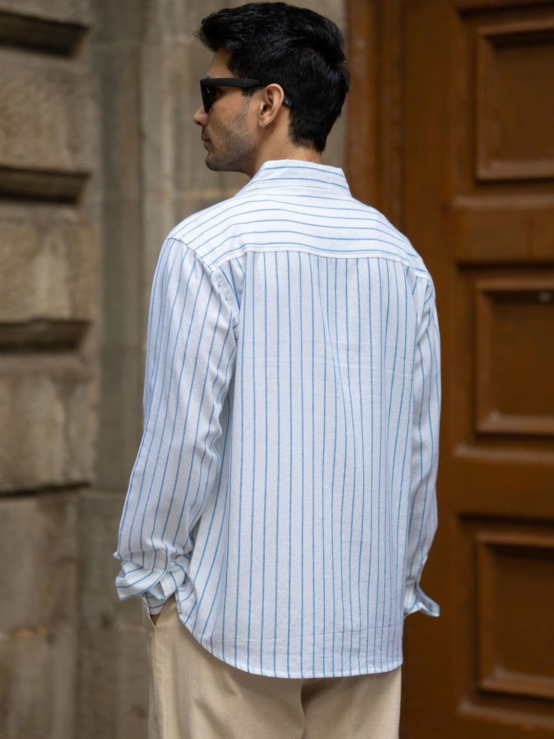Powerlook Men Striped Casual Shirt thumbnail 7