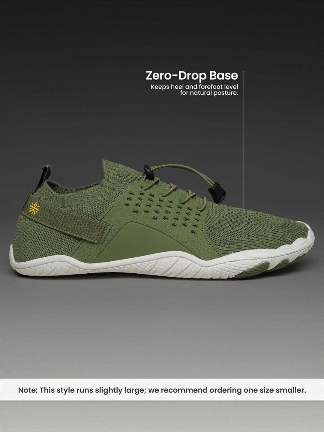 CULT Men FlexKnit Barefoot Training Shoes - Olive thumbnail 4
