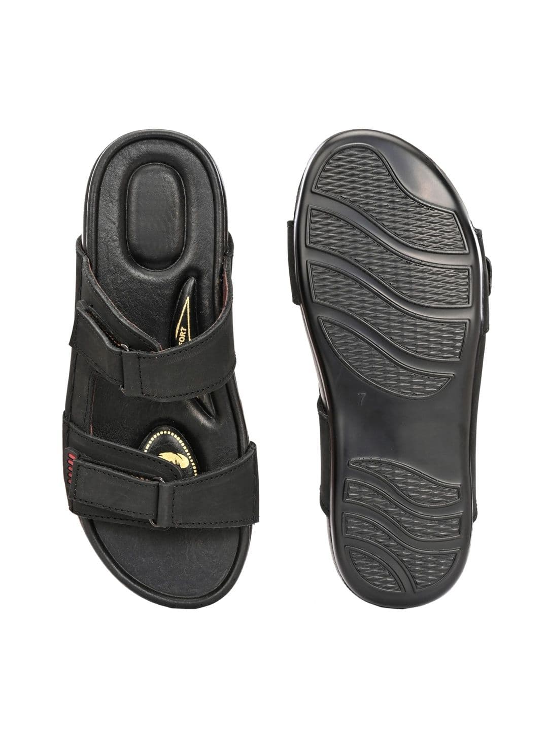 AfroJack Men Leather Comfort Sandals thumbnail 2