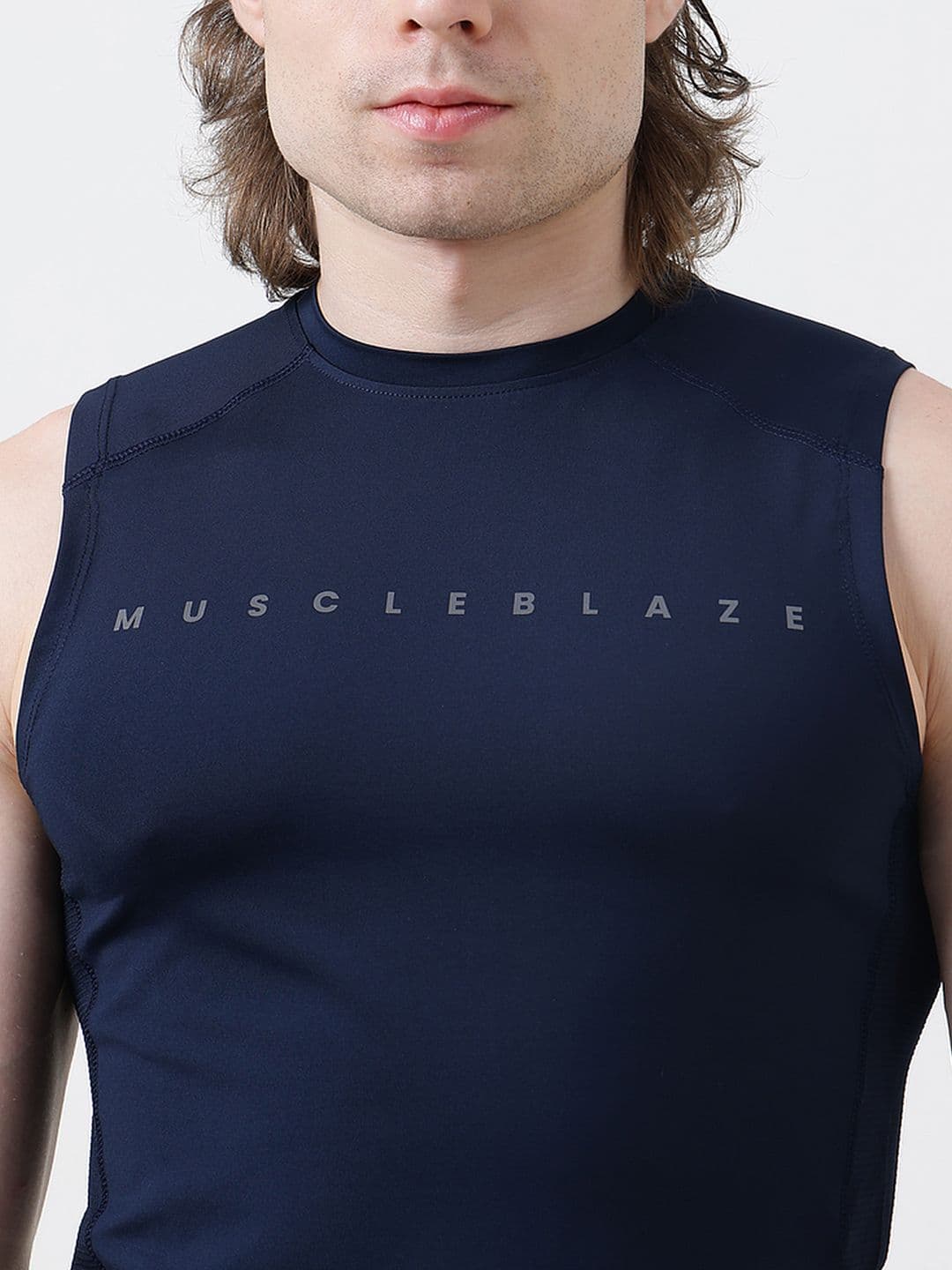 MuscleBlaze Men Typography Printed Round Neck Compression T-shirt thumbnail 2