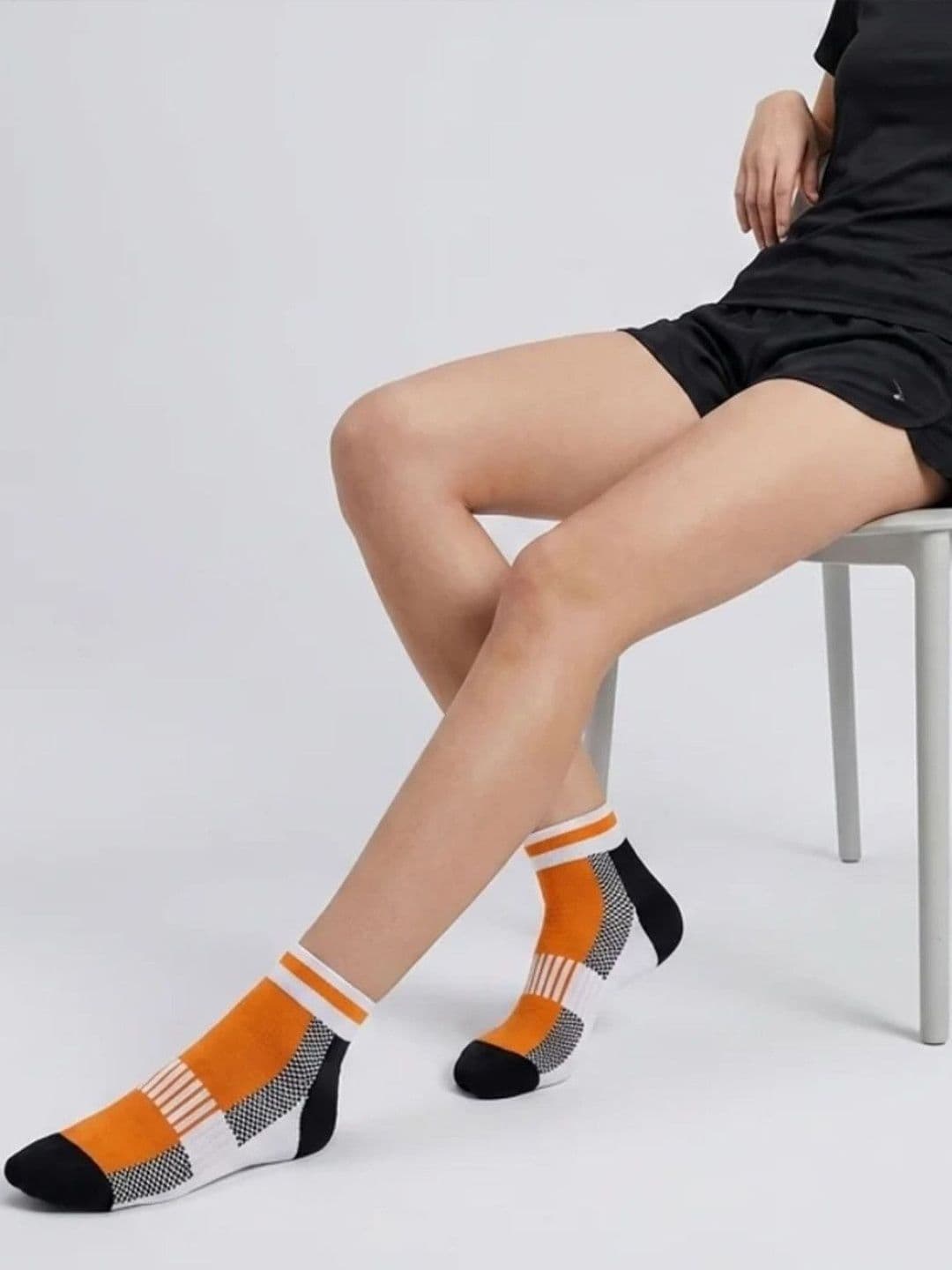 Sockscarving Unisex Pack of 5 Cotton Colourblocked Ankle Length Socks thumbnail 6