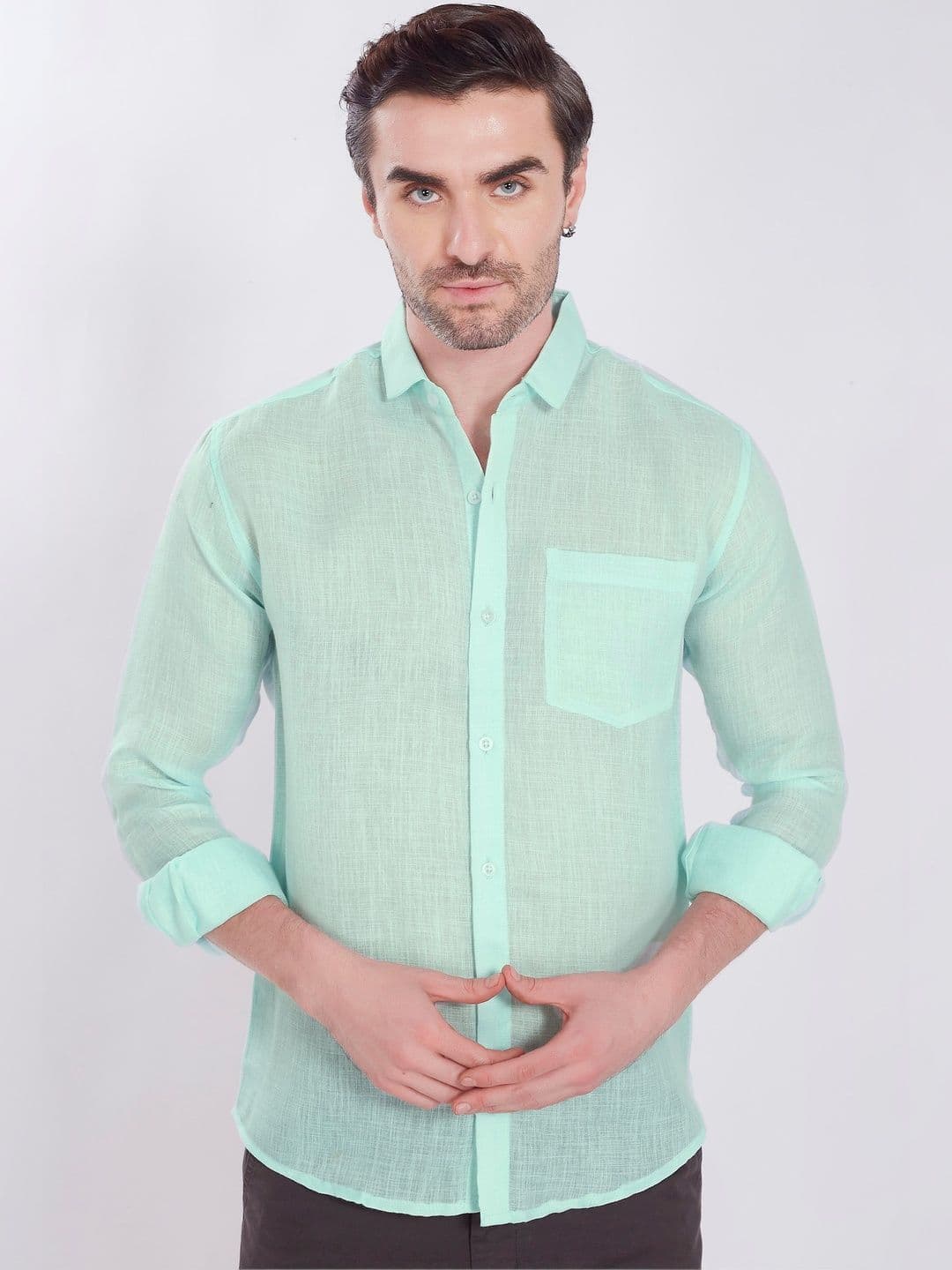 Mast & Harbour Men Slim Fit Semi Sheer Casual Shirt - view 1