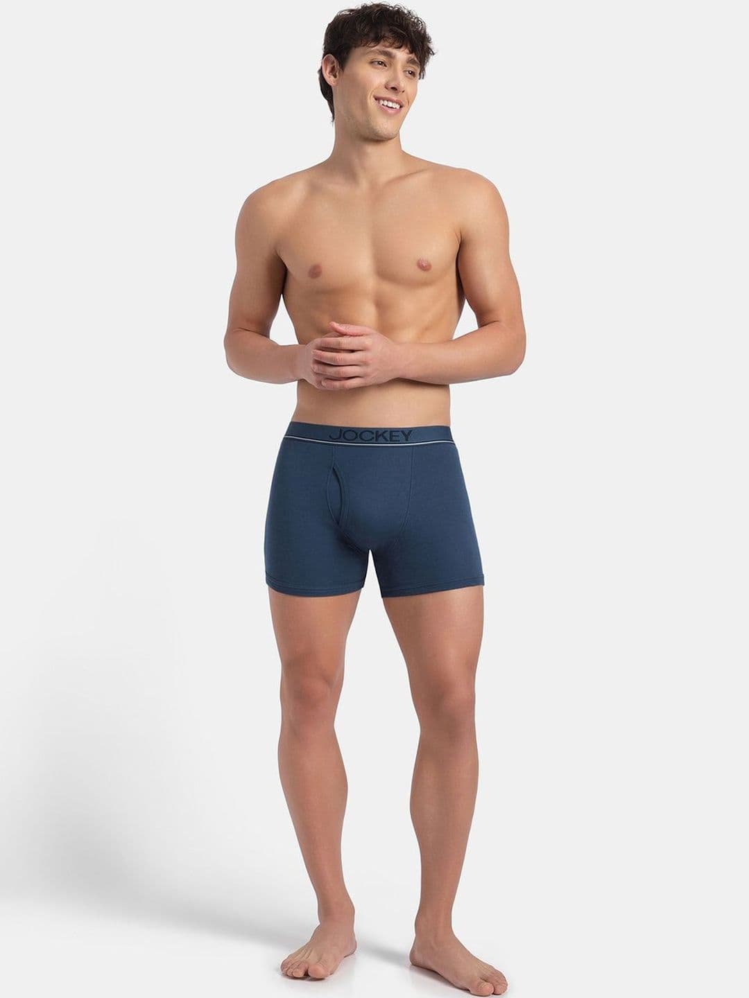 Jockey Super Combed Cotton Rib Boxer Brief with Ultrasoft and Durable Waistband-8009 thumbnail 3