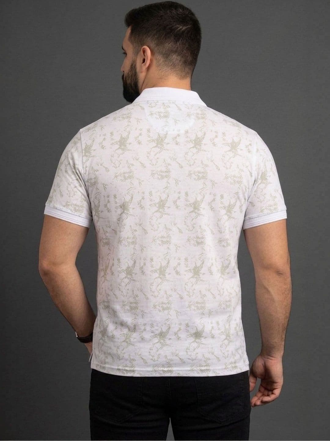 The Roadster Lifestyle Co Printed Polo Collar Tshirts thumbnail 4