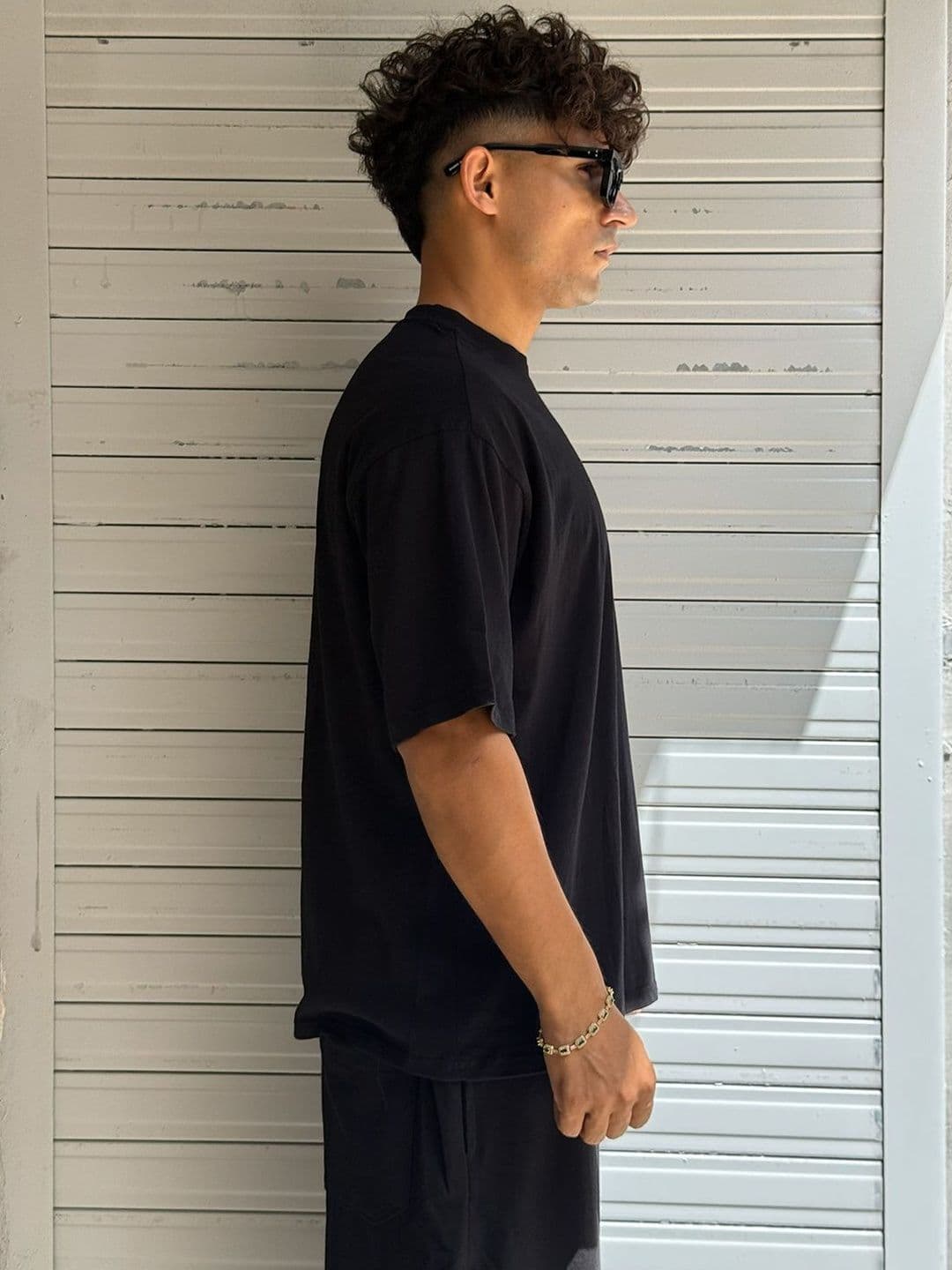 BDSQUARE Typography Printed Round Neck Cotton Oversized T-shirt thumbnail 5