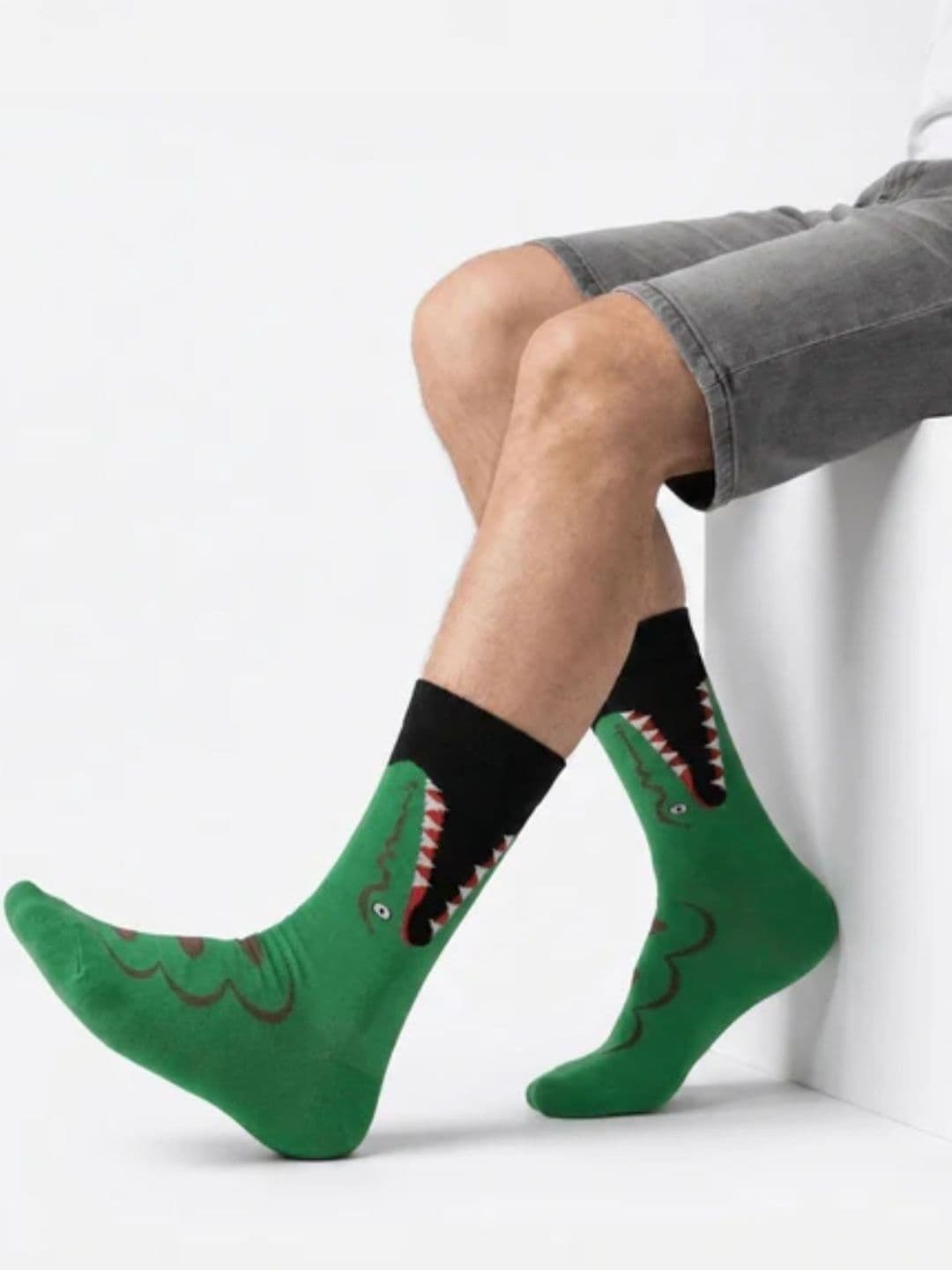 Sockscarving Unisex Pack of 3 Cotton Patterned Calf Length Socks thumbnail 5
